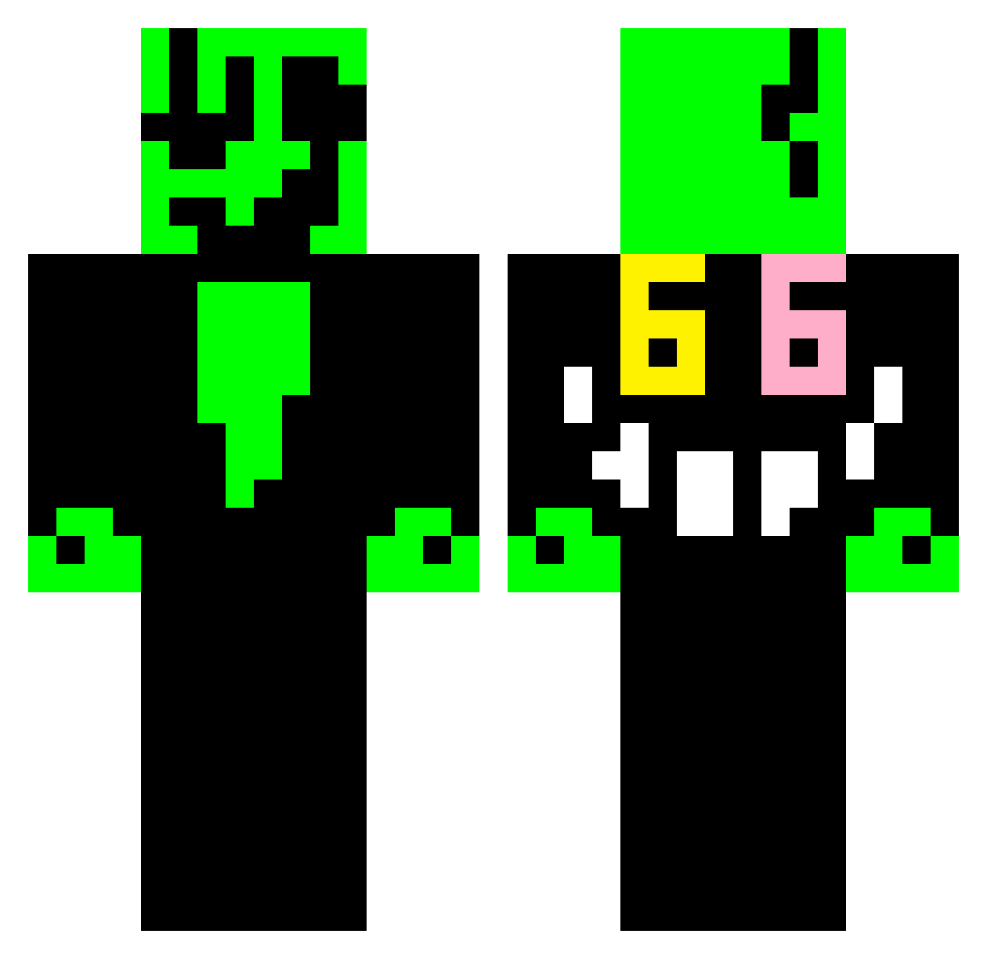 AdamSobolewski Minecraft skin, front and back view