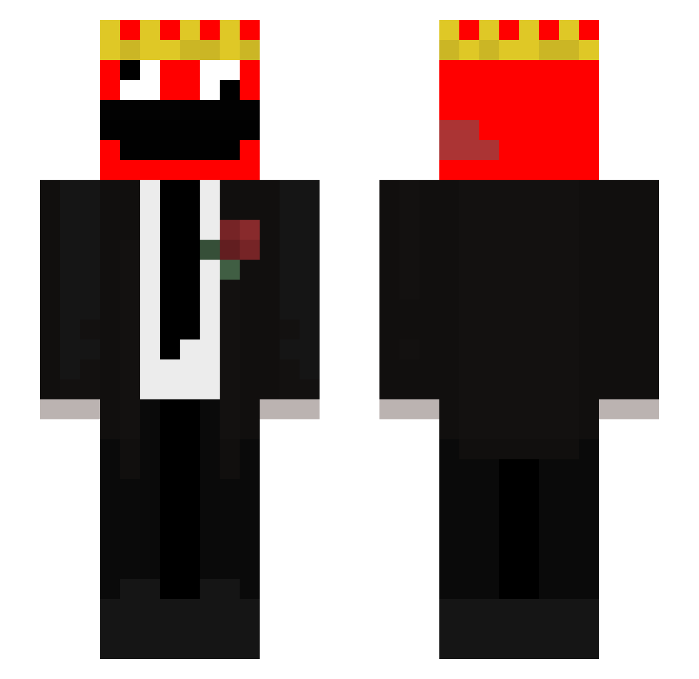 obvsushi617 Minecraft skin, front and back view