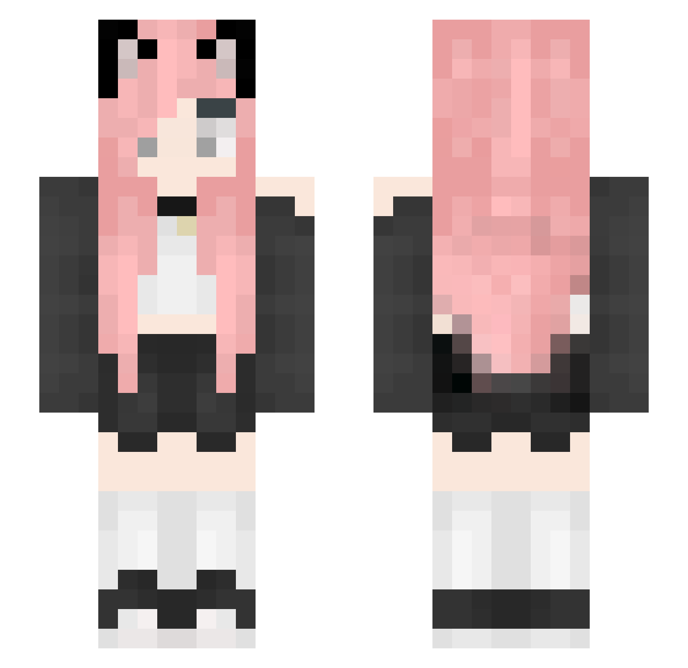 psula Minecraft skin, front and back view