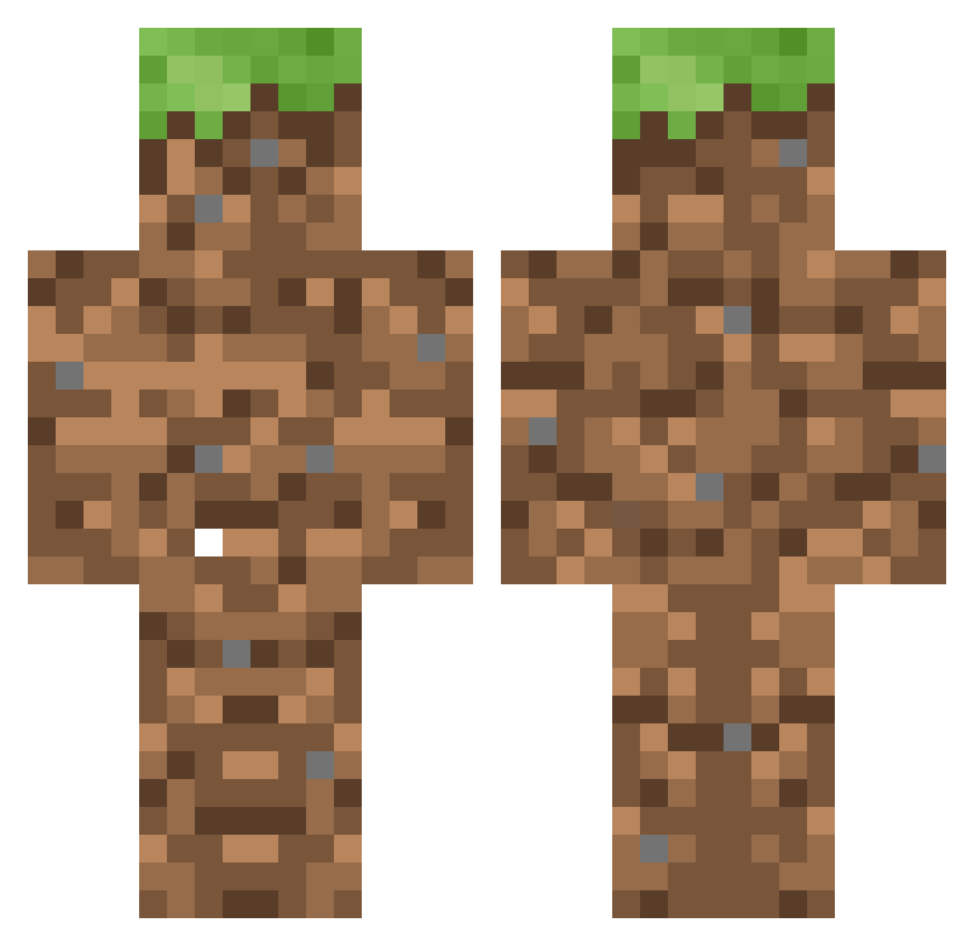 Michas_997 Minecraft skin, front and back view