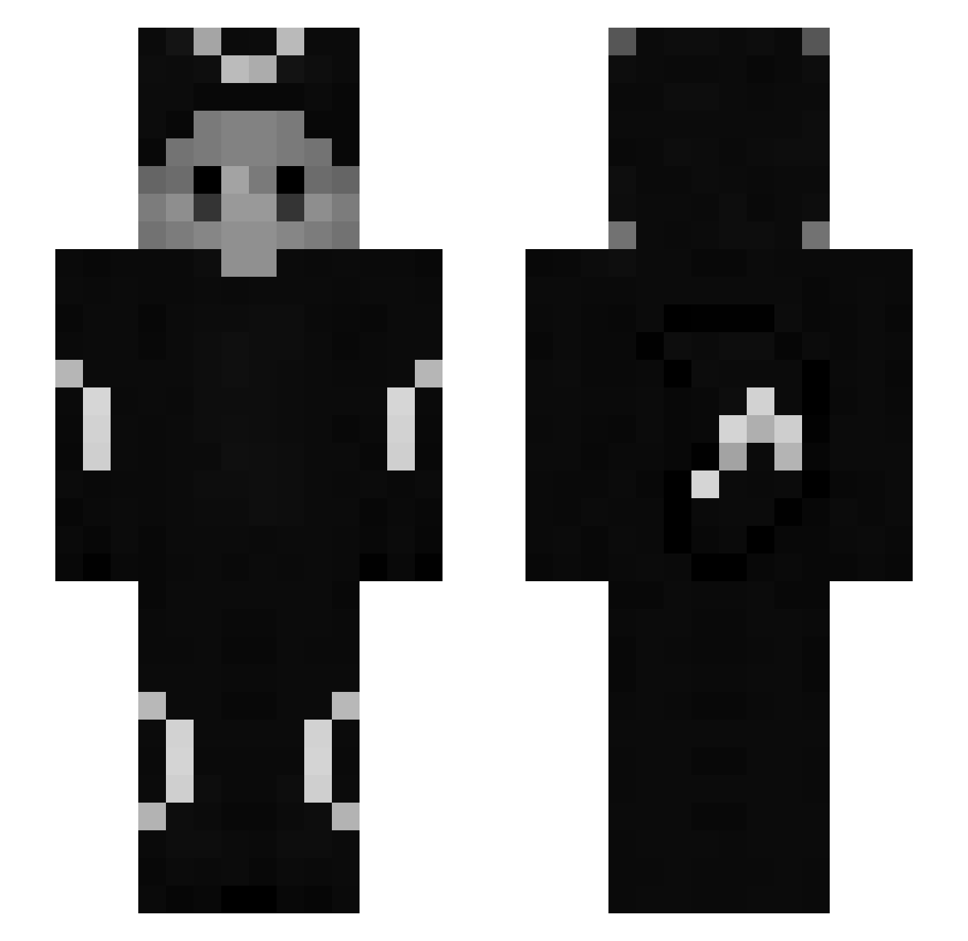 AllahuAkbaaty Minecraft skin, front and back view