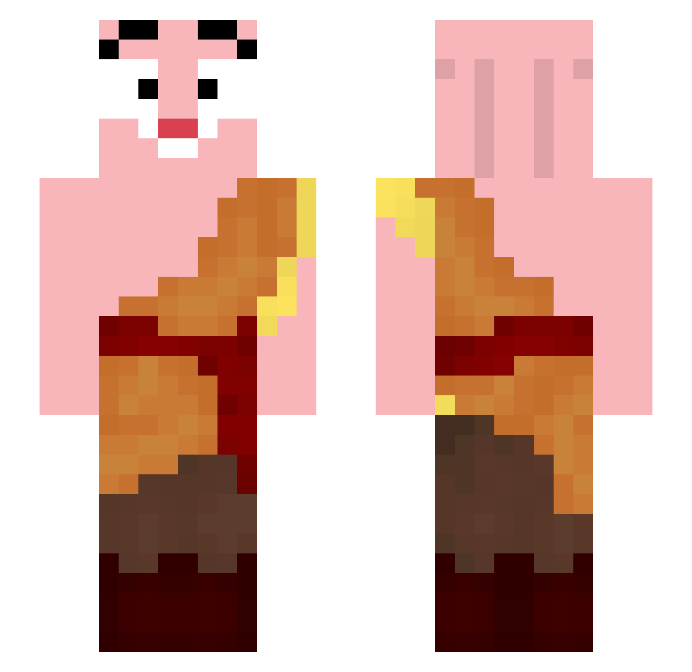 Shuriken_Master5 Minecraft skin, front and back view