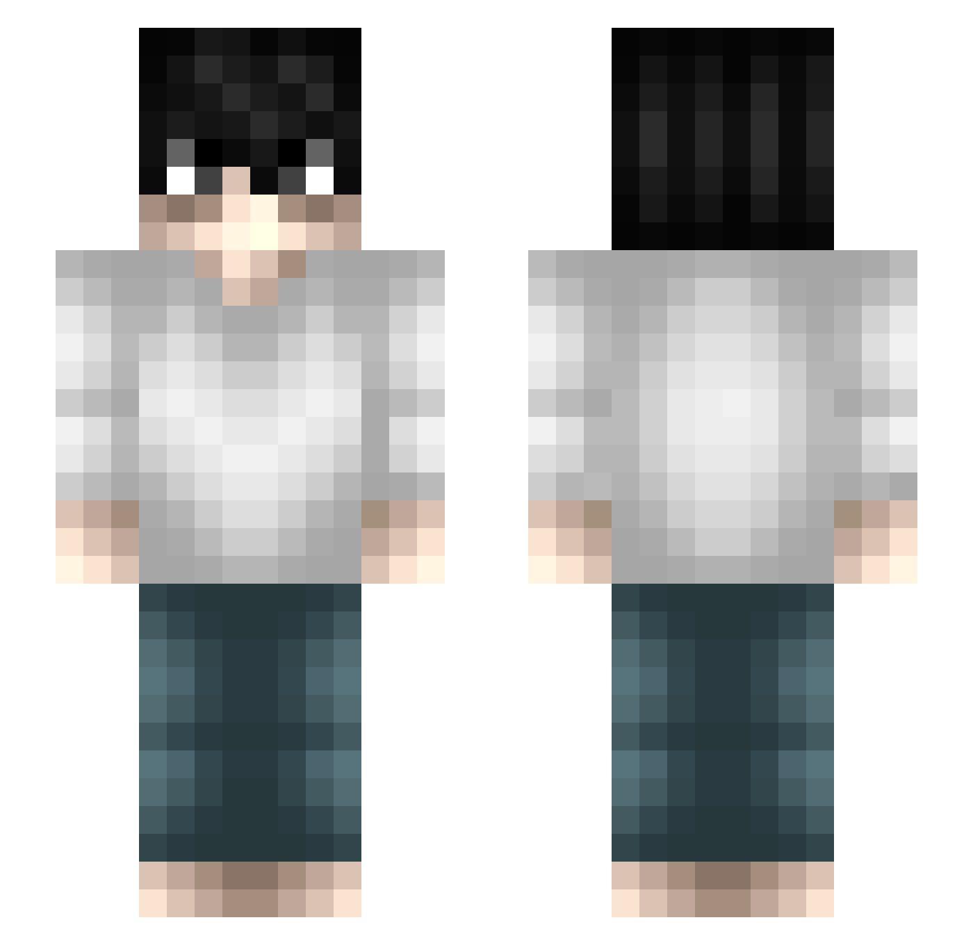 _Karoz_ Minecraft skin, front and back view