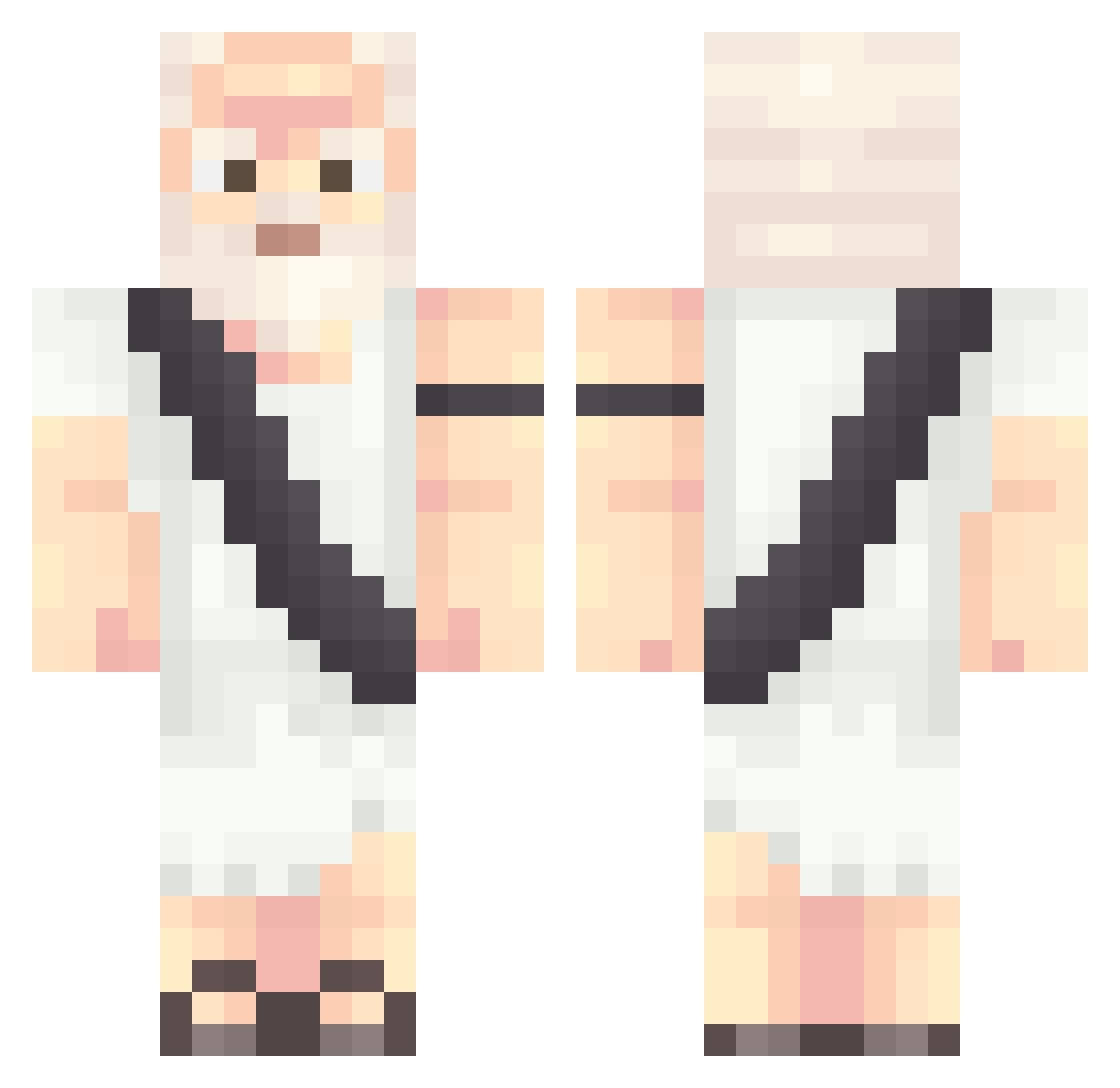yosoytincho Minecraft skin, front and back view