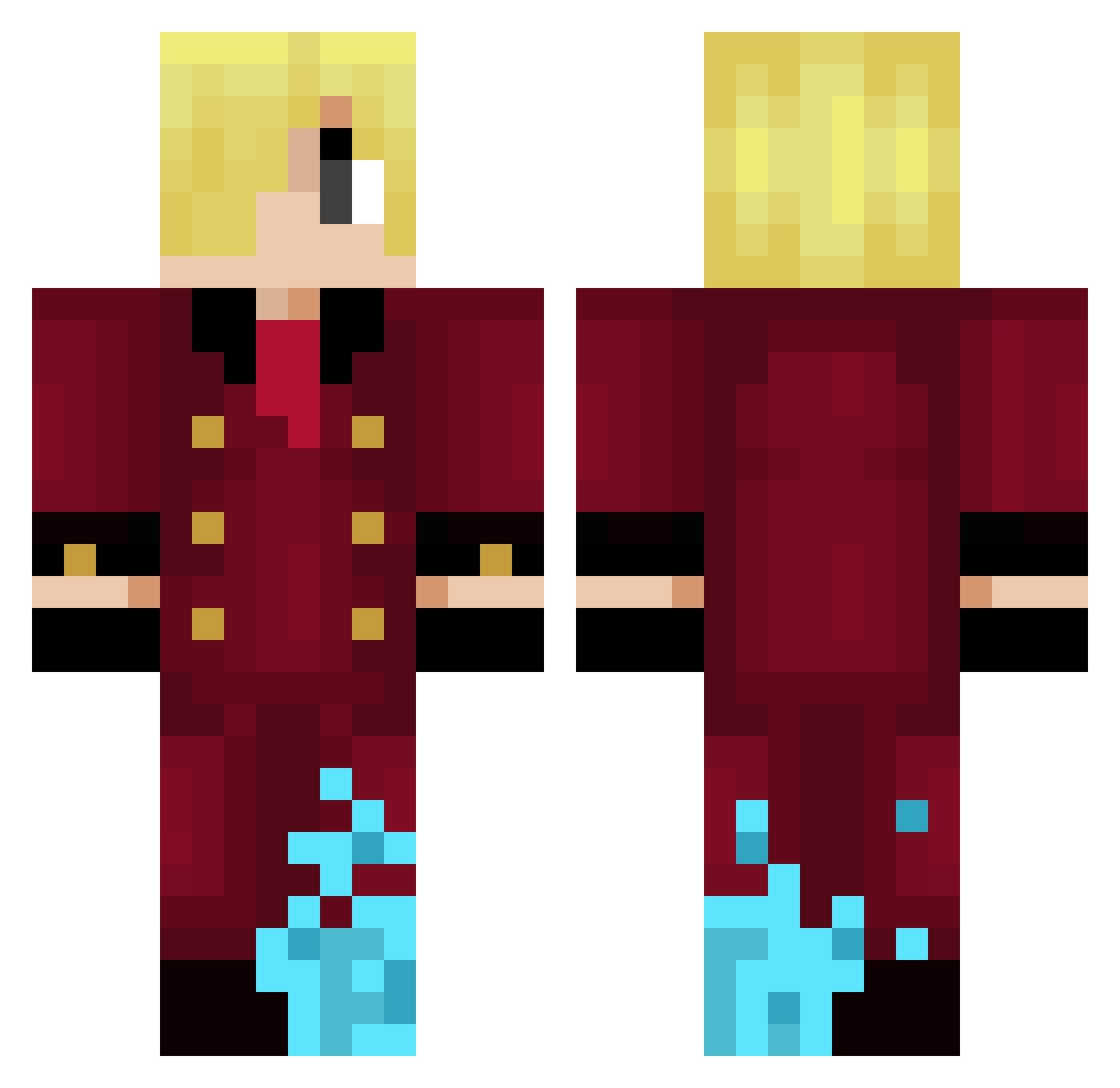 LaGuille04 Minecraft skin, front and back view