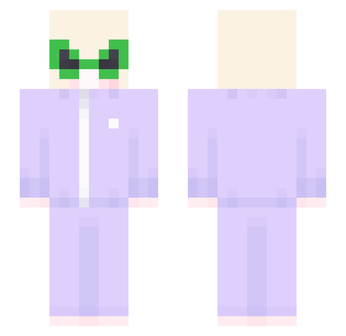 zzi_hae Minecraft skin, front and back view
