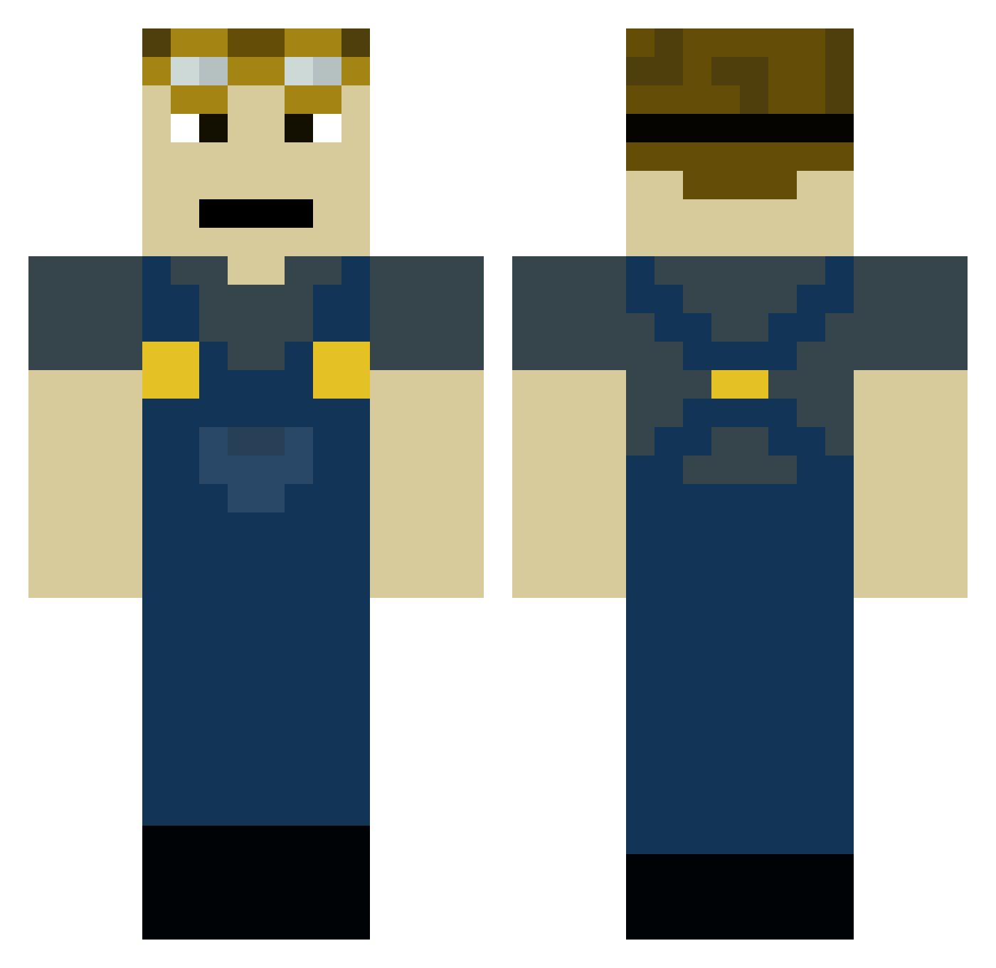 CristiPopesco Minecraft skin, front and back view