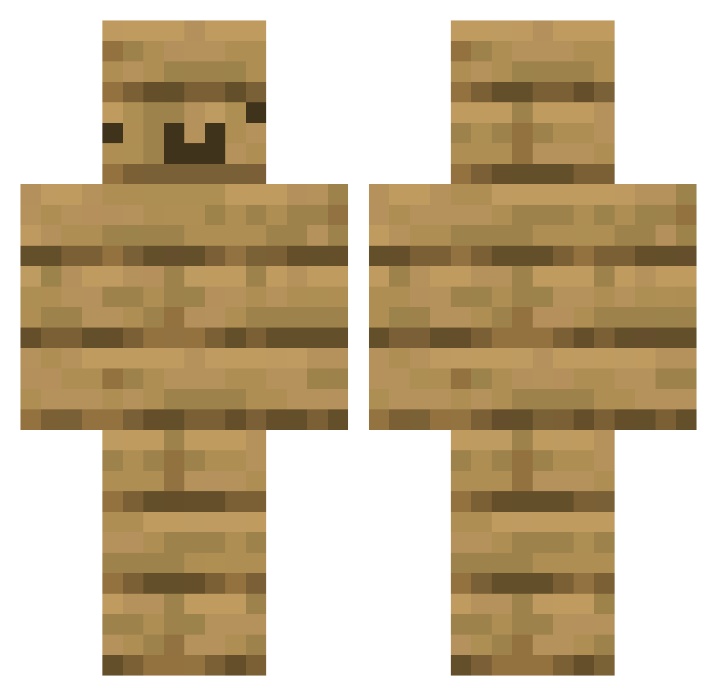 Dany2013 Minecraft skin, front and back view