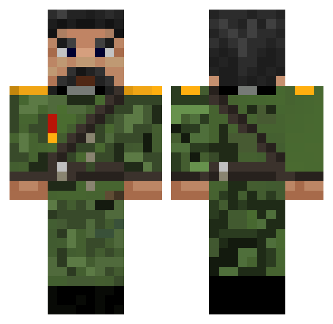 Tobias_Midtgaard Minecraft skin, front and back view