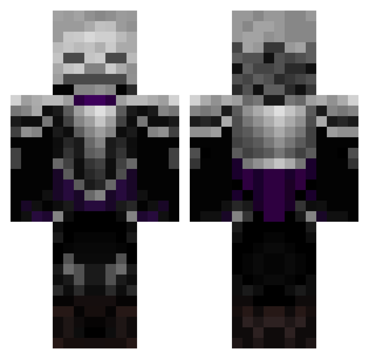 Xaltra_ Minecraft skin, front and back view