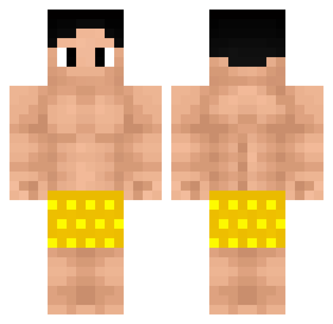 rivero873 Minecraft skin, front and back view
