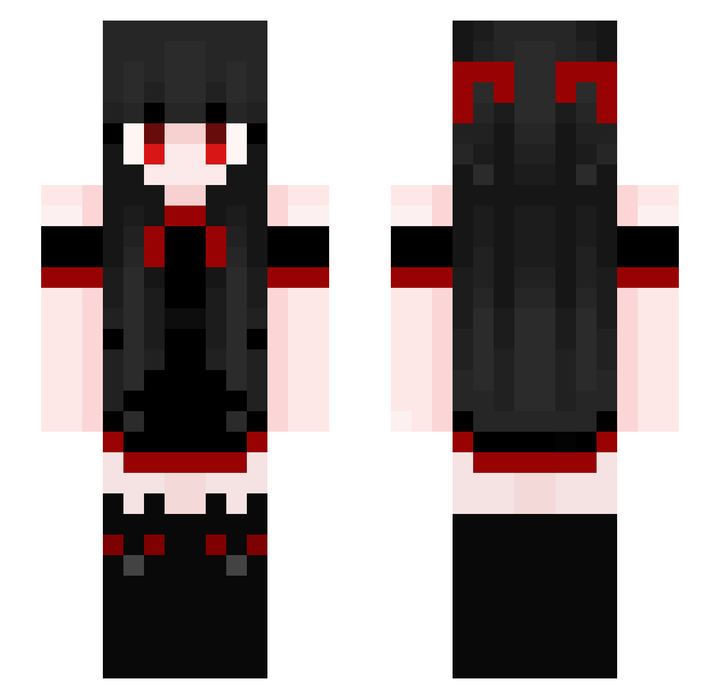 gromovv Minecraft skin, front and back view