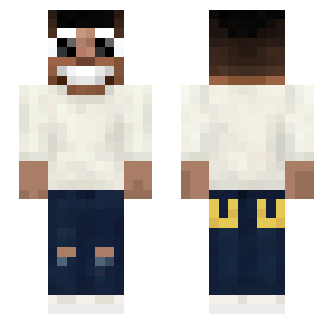 TTv_hybrid_fire2 Minecraft skin, front and back view