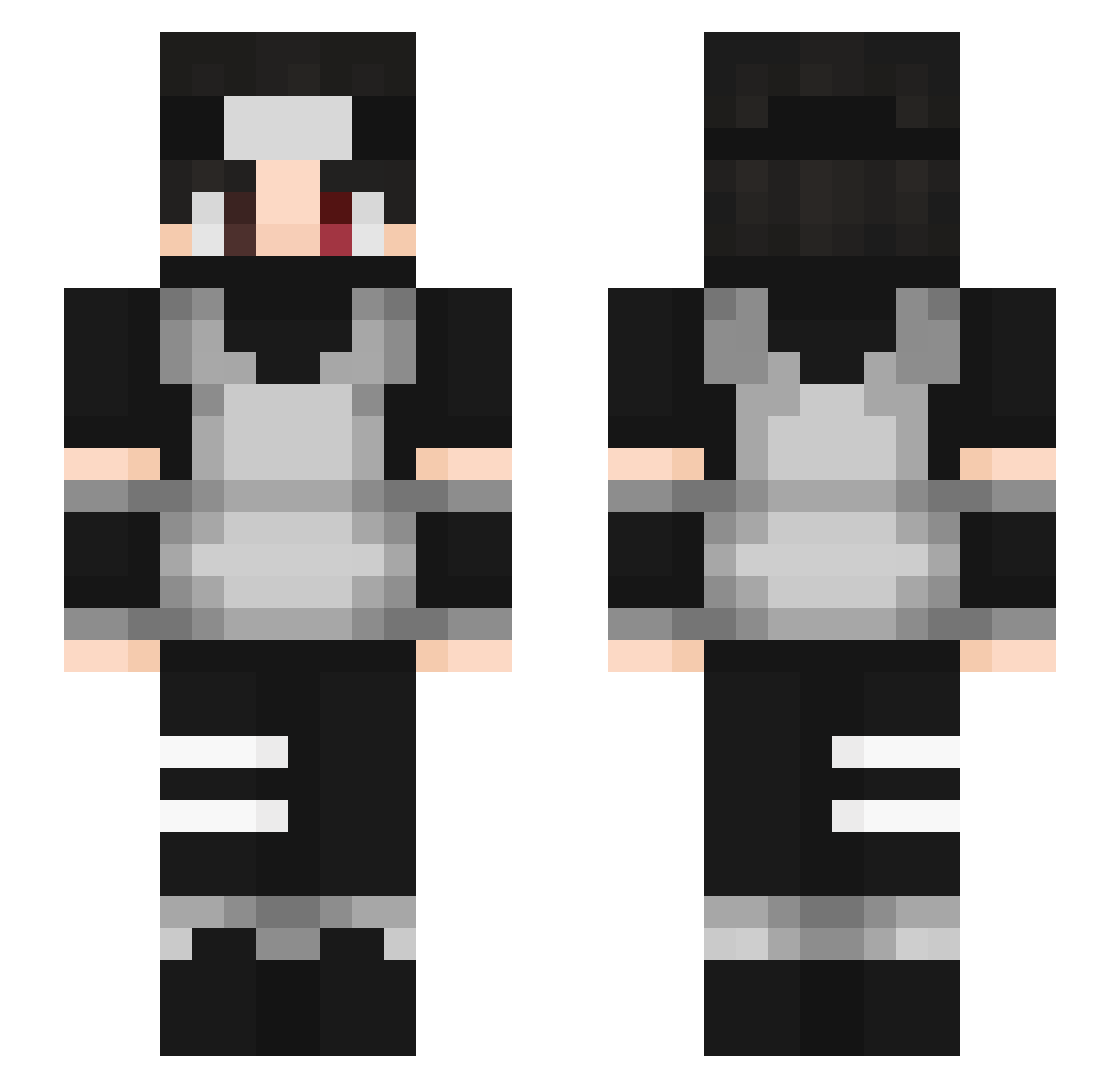 farheuslaga Minecraft skin, front and back view