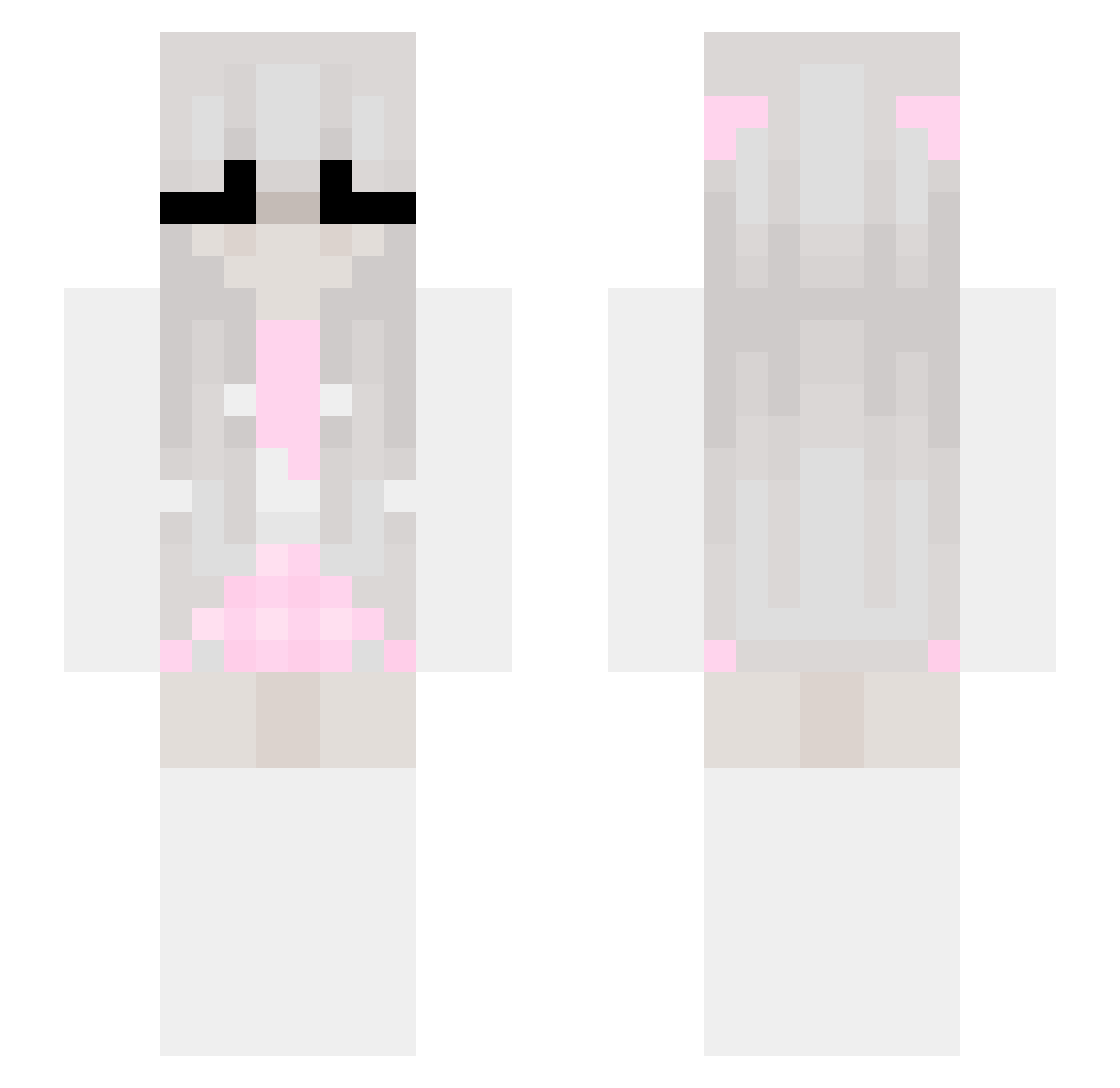 neelkaaa Minecraft skin, front and back view