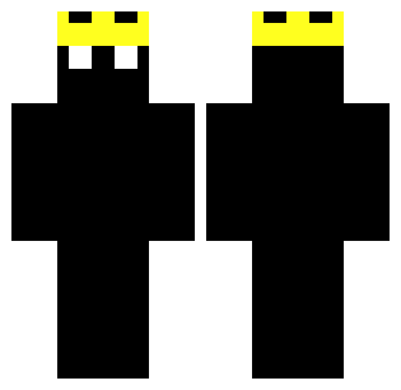 TYMEKXXX Minecraft skin, front and back view