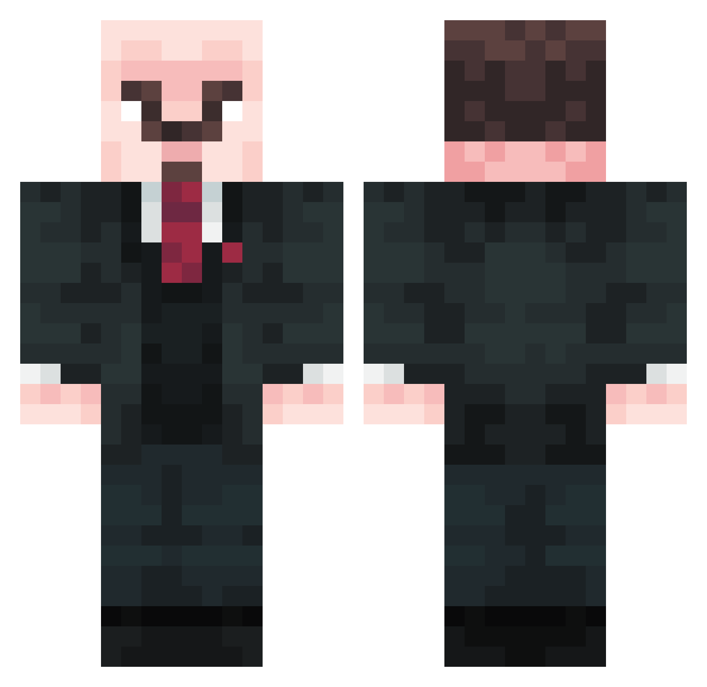 Ejido87 Minecraft skin, front and back view