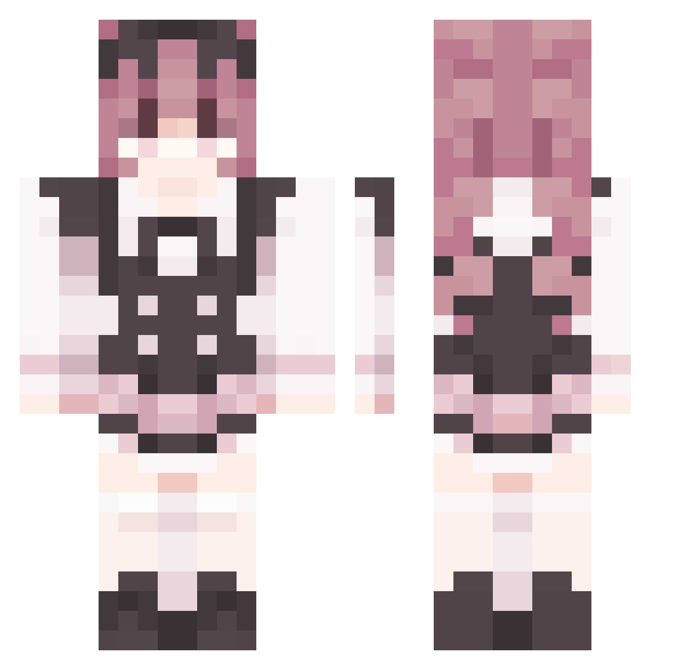 Marinin3 Minecraft skin, front and back view