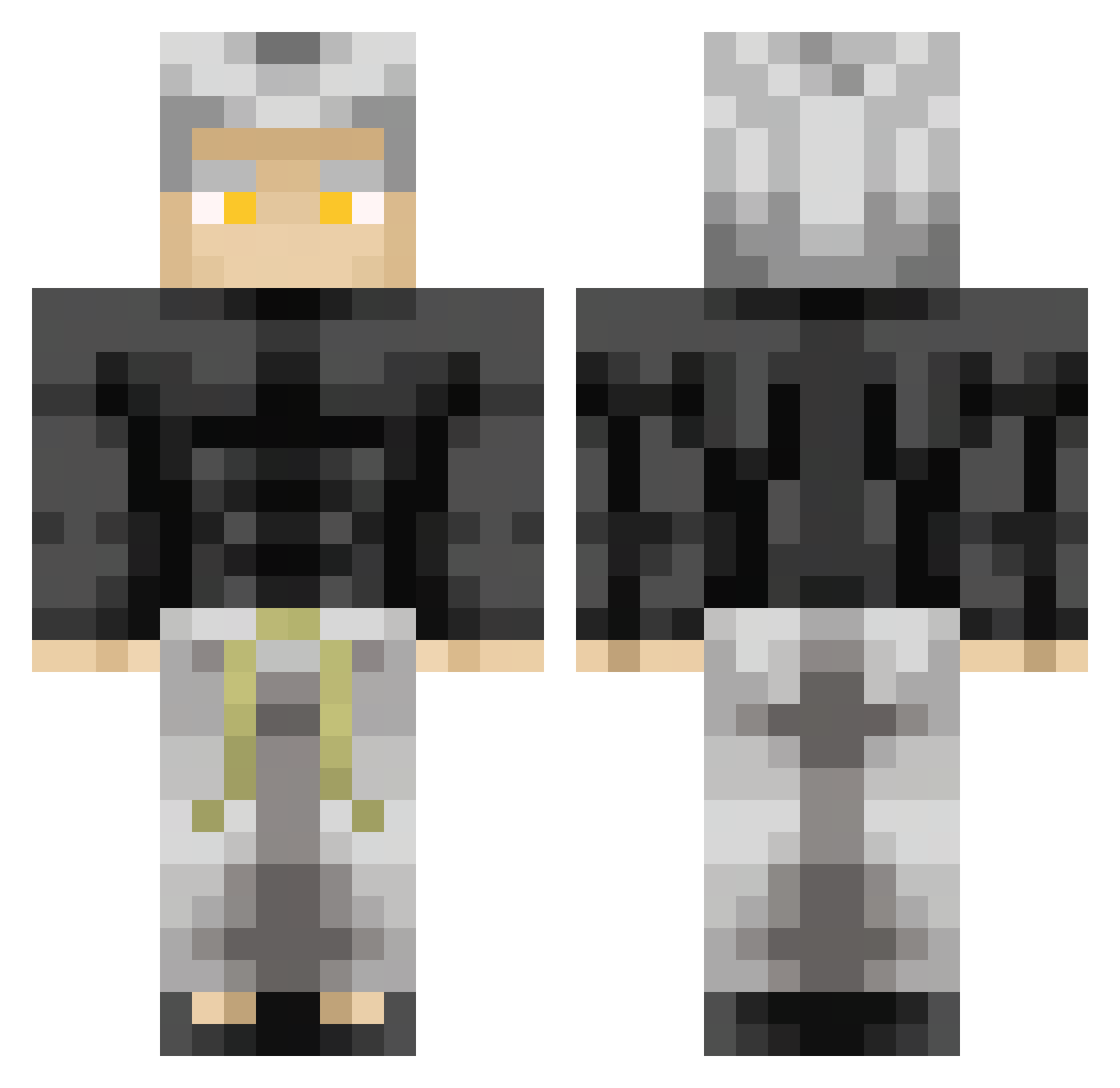 _TK_TY_10 Minecraft skin, front and back view