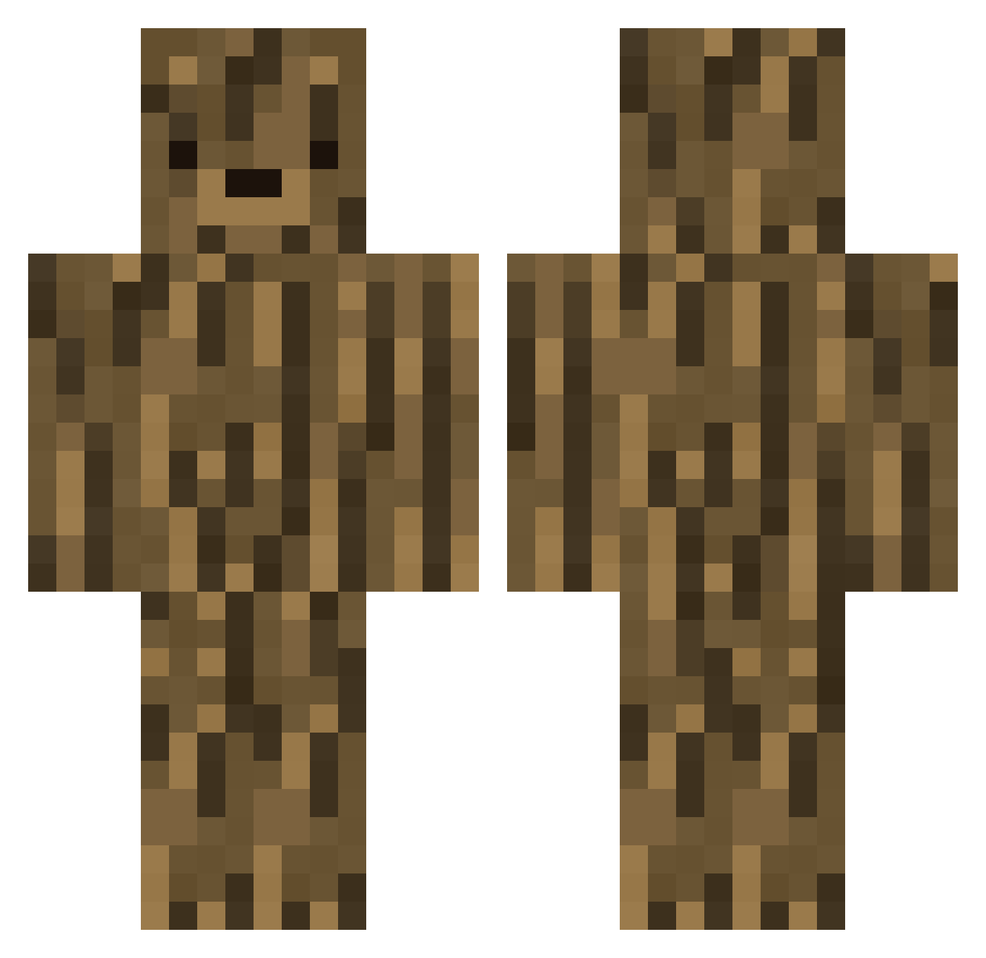 DeGroteBozeBeer Minecraft skin, front and back view