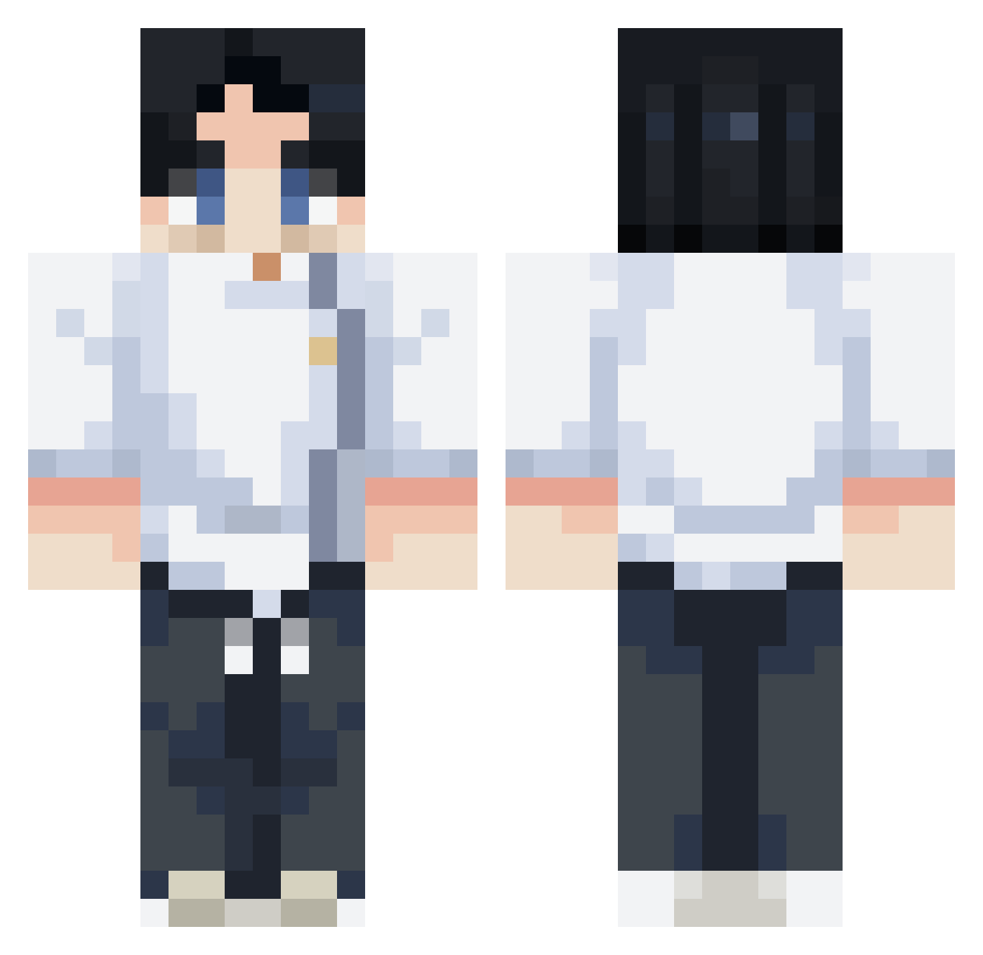 Dinis_Cr8 Minecraft skin, front and back view