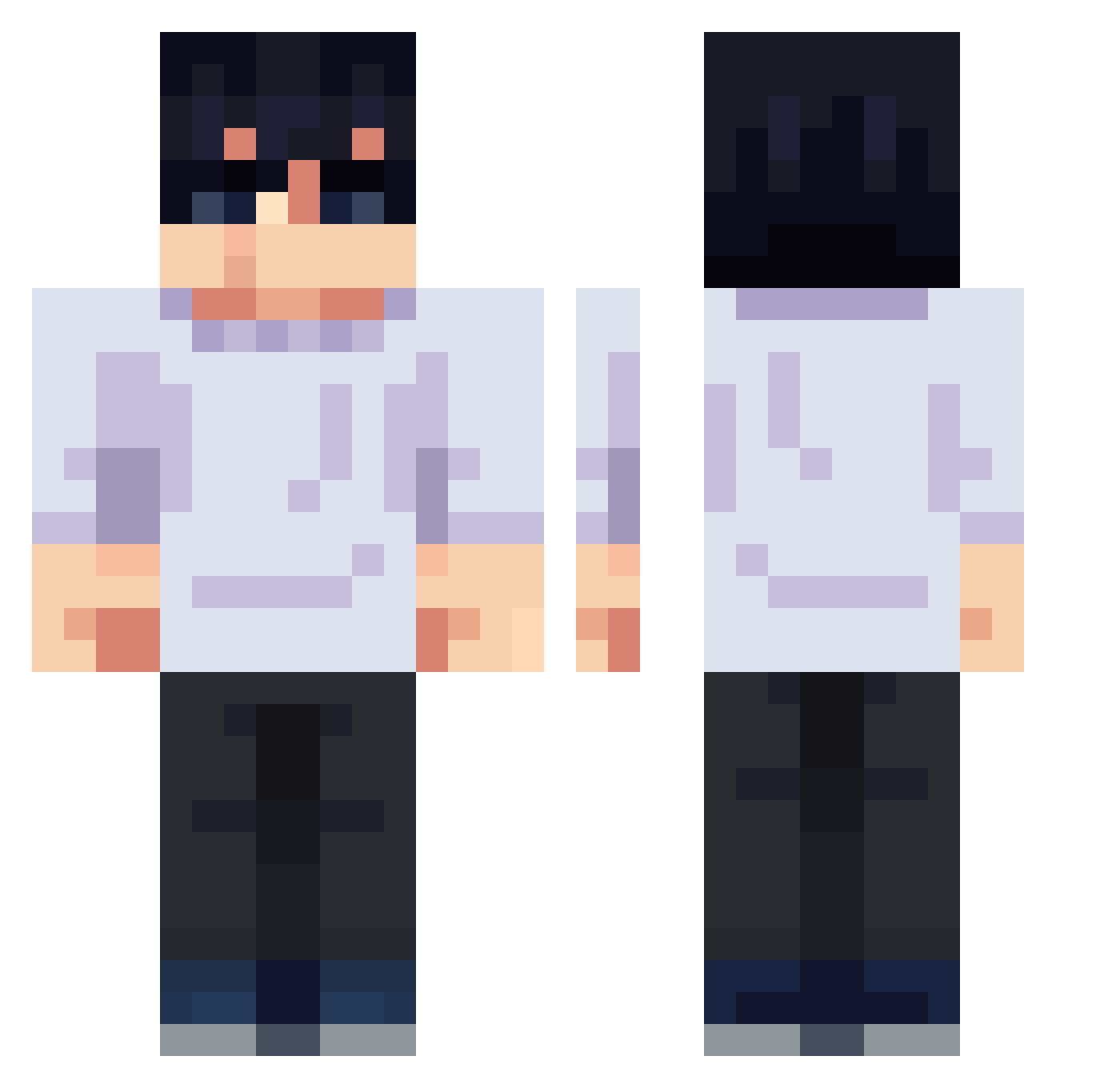 Mlody_G7 Minecraft skin, front and back view