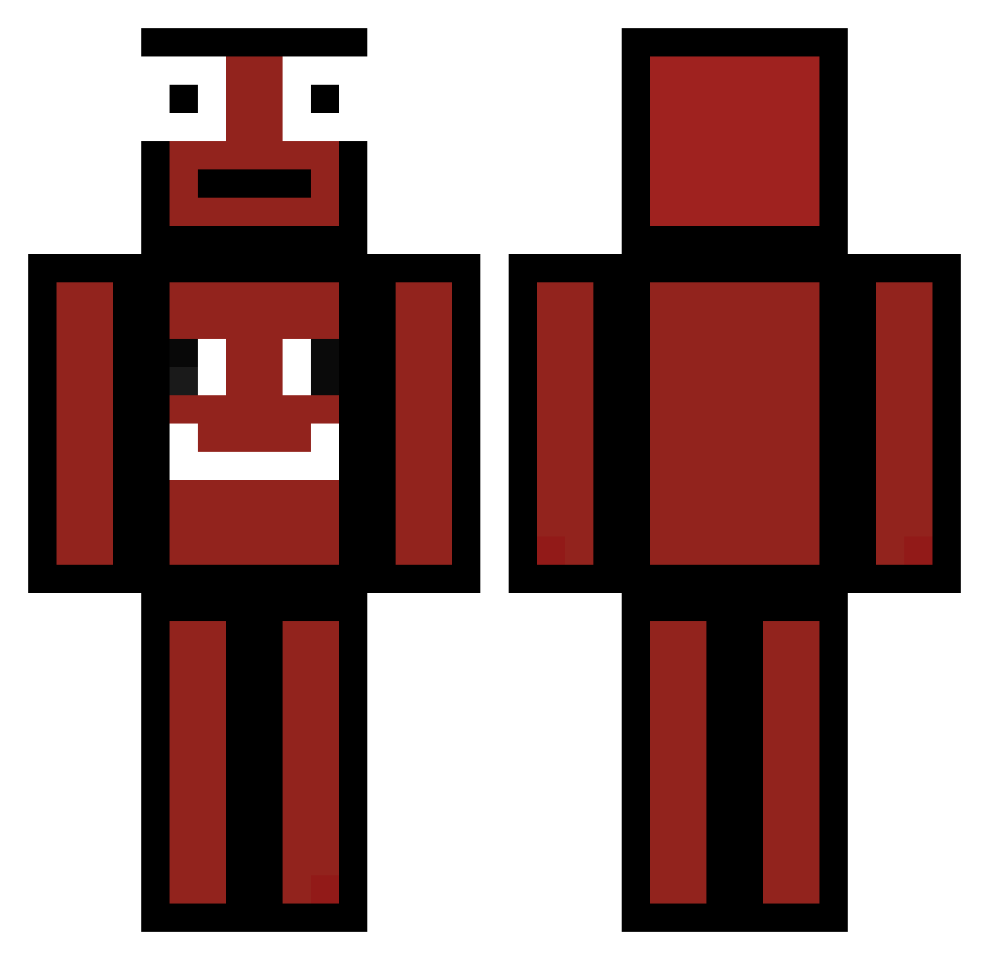 KreepyKool5 Minecraft skin, front and back view