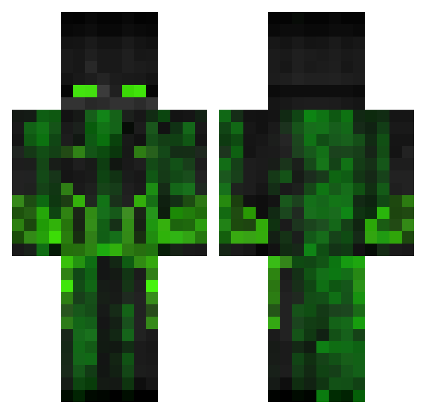 J3_F Minecraft skin, front and back view