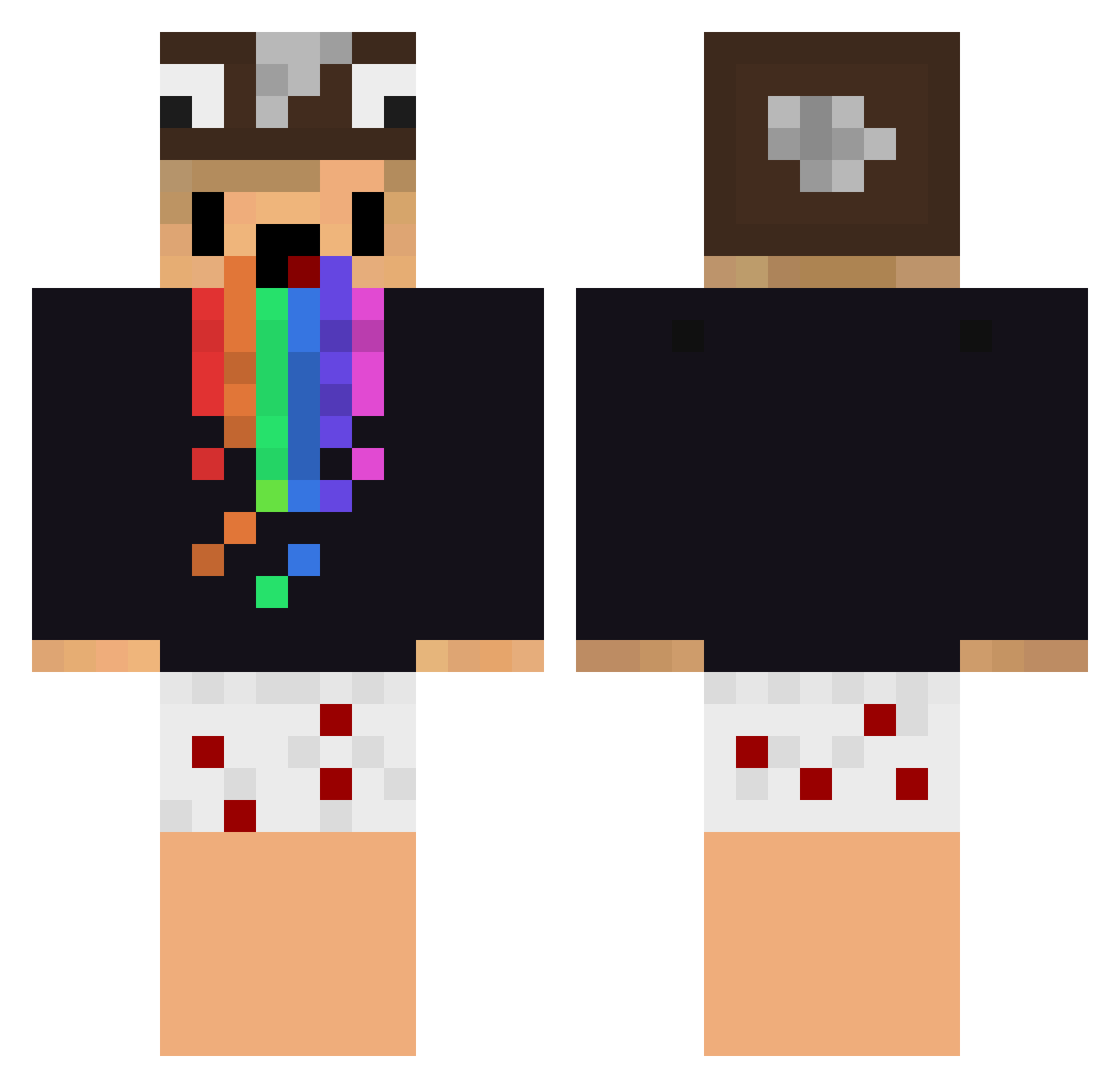 zShotan99_ Minecraft skin, front and back view