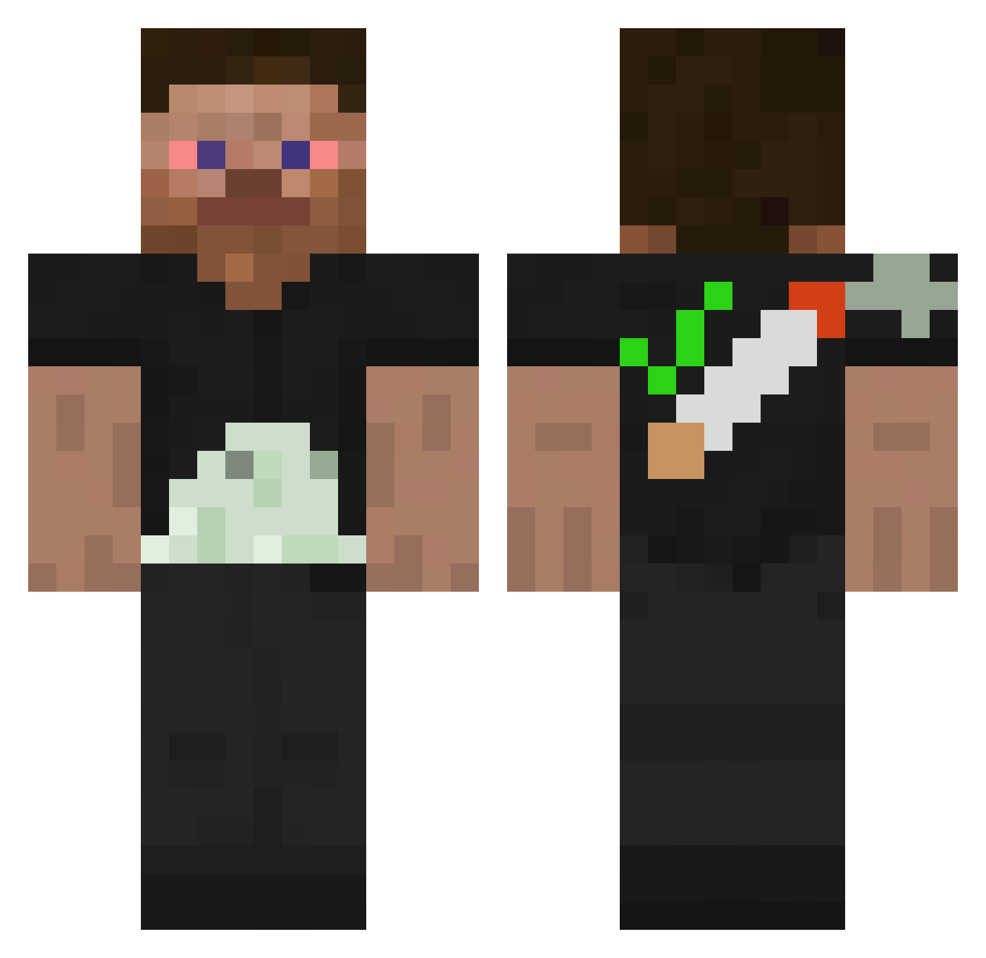 tim4313 Minecraft skin, front and back view