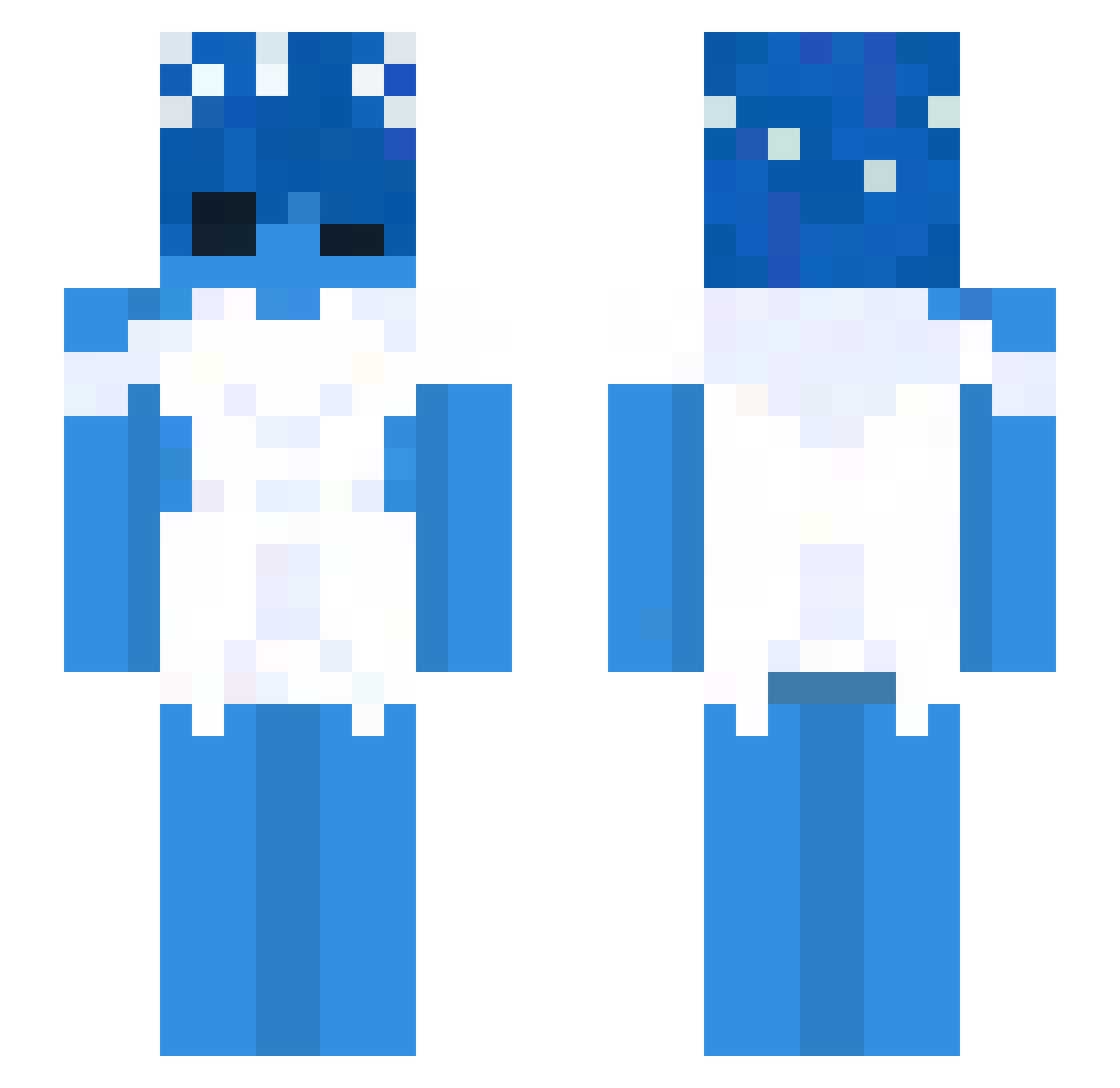 SausedDuck_ Minecraft skin, front and back view