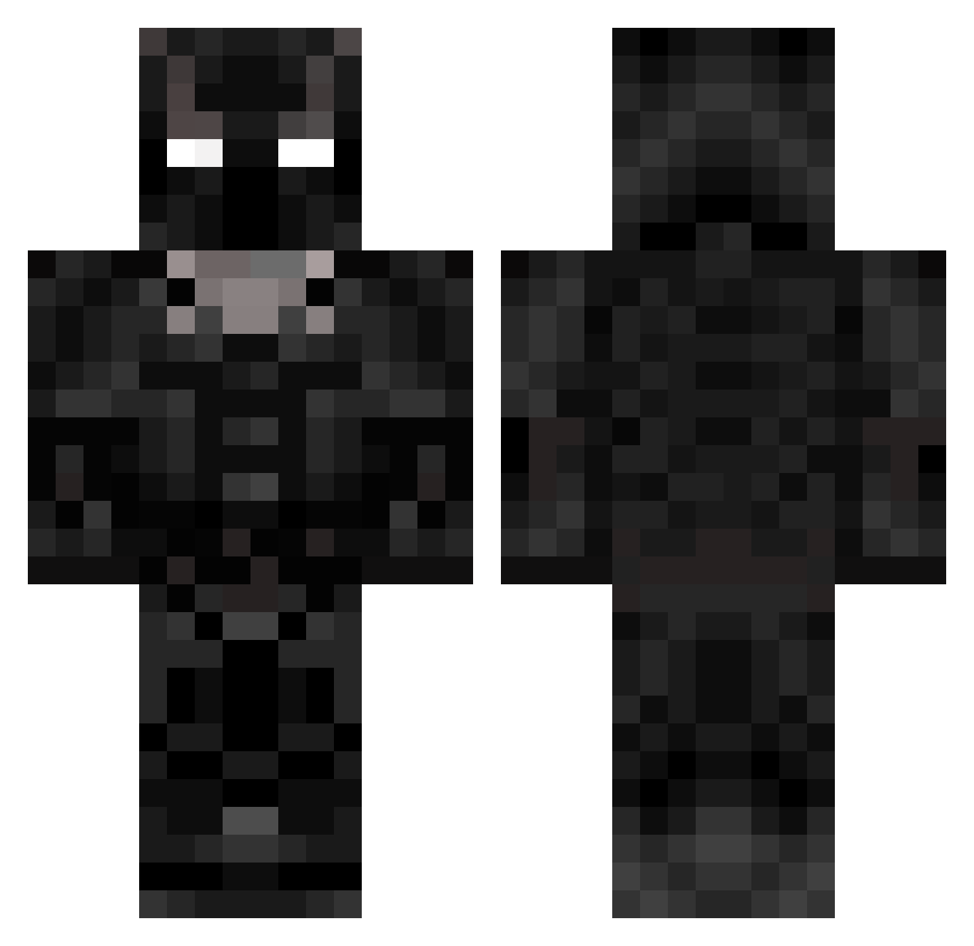 Chopsen Minecraft skin, front and back view
