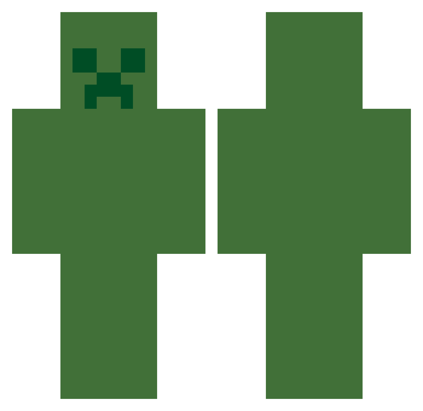 Celly81 Minecraft skin, front and back view