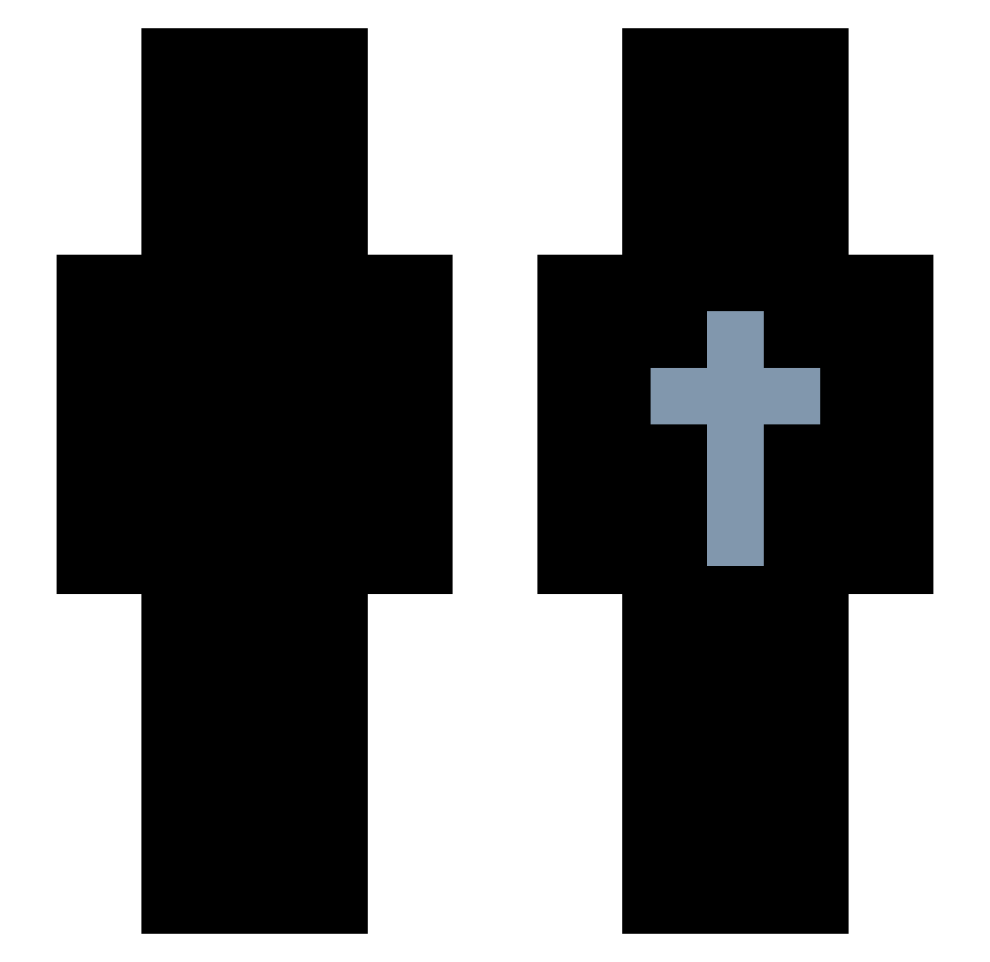 heehh Minecraft skin, front and back view