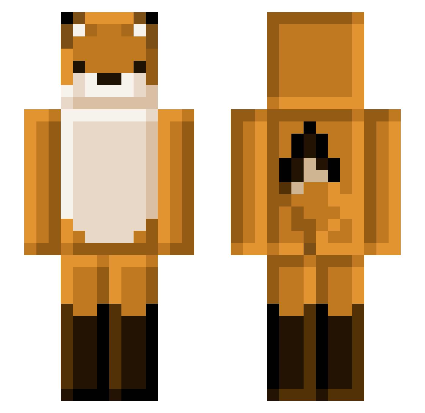 AdyHarsoveanul Minecraft skin, front and back view
