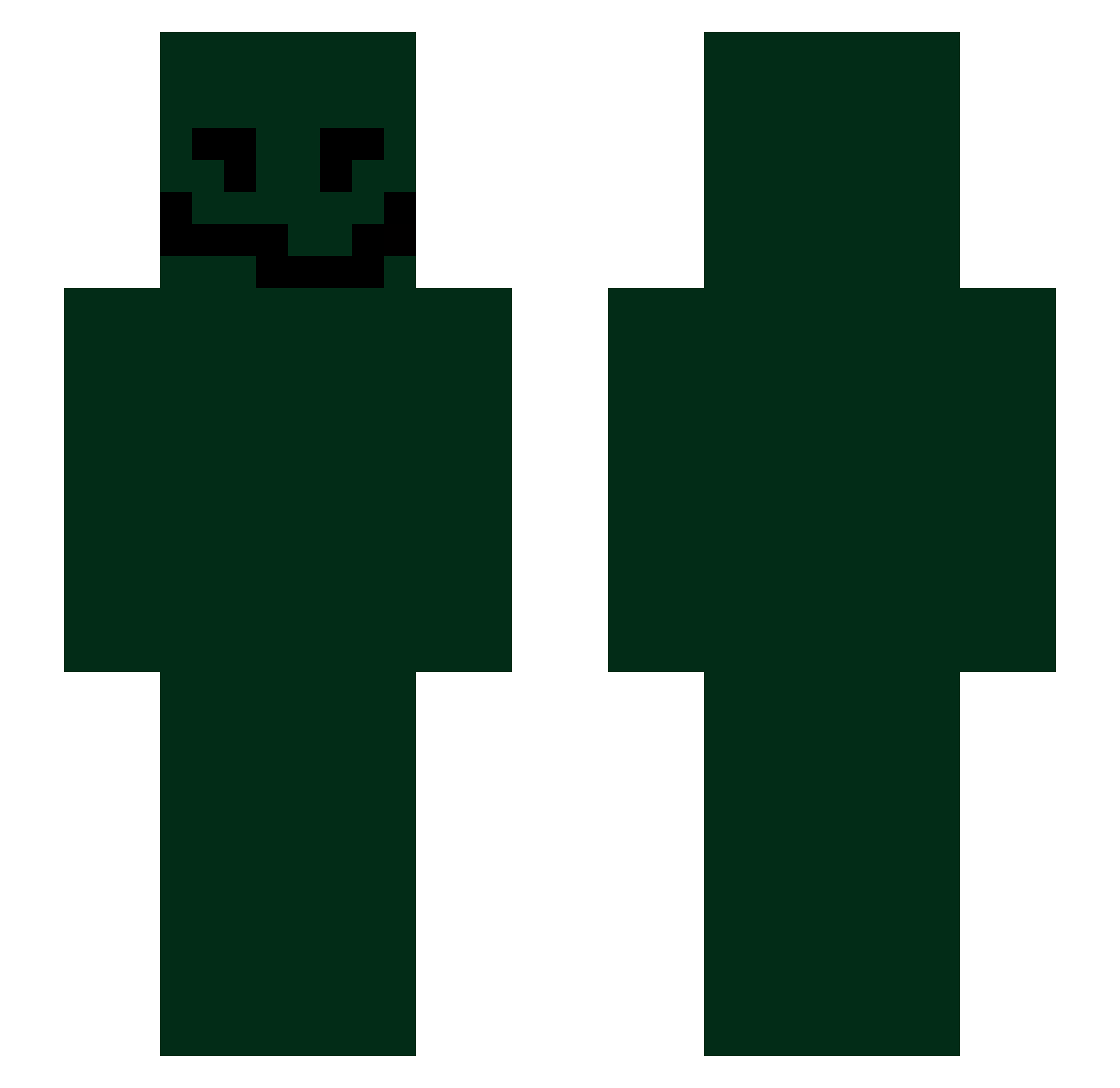 poopman622415 Minecraft skin, front and back view