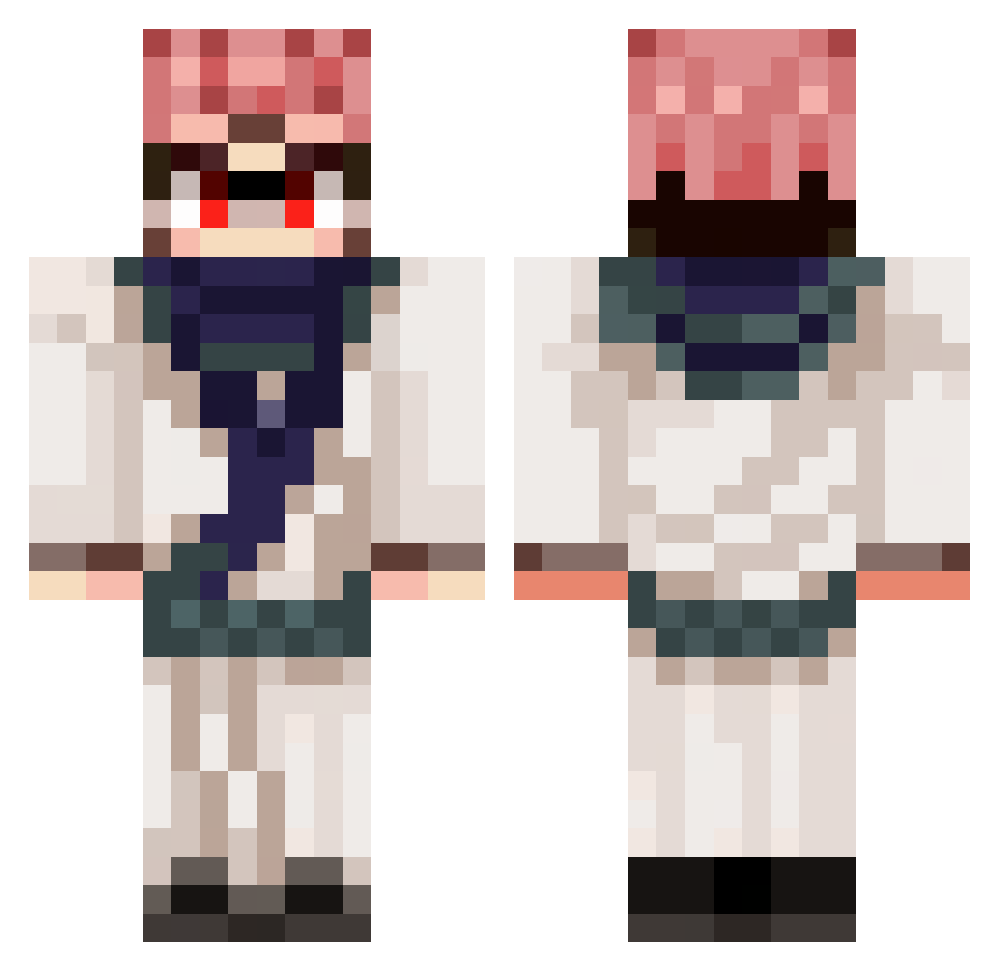 Wizard_Tyler Minecraft skin, front and back view