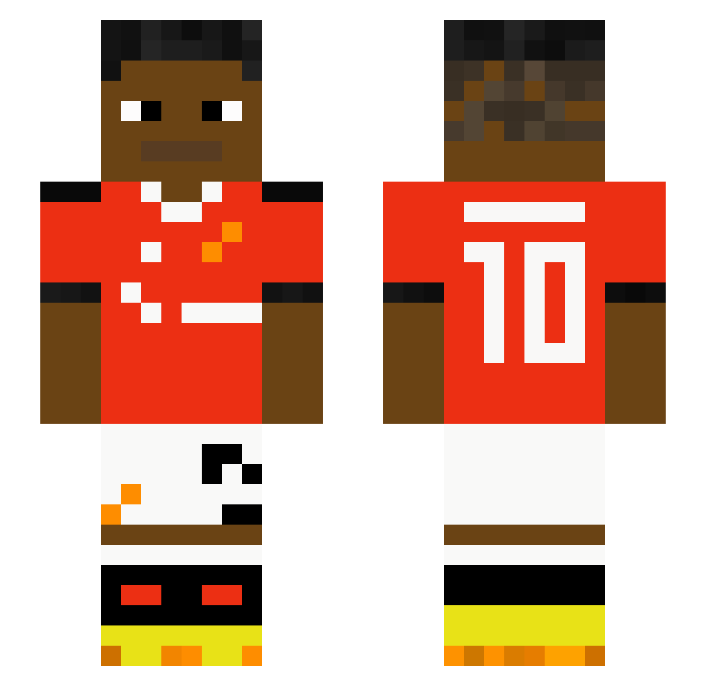 Jeonpyeong Minecraft skin, front and back view