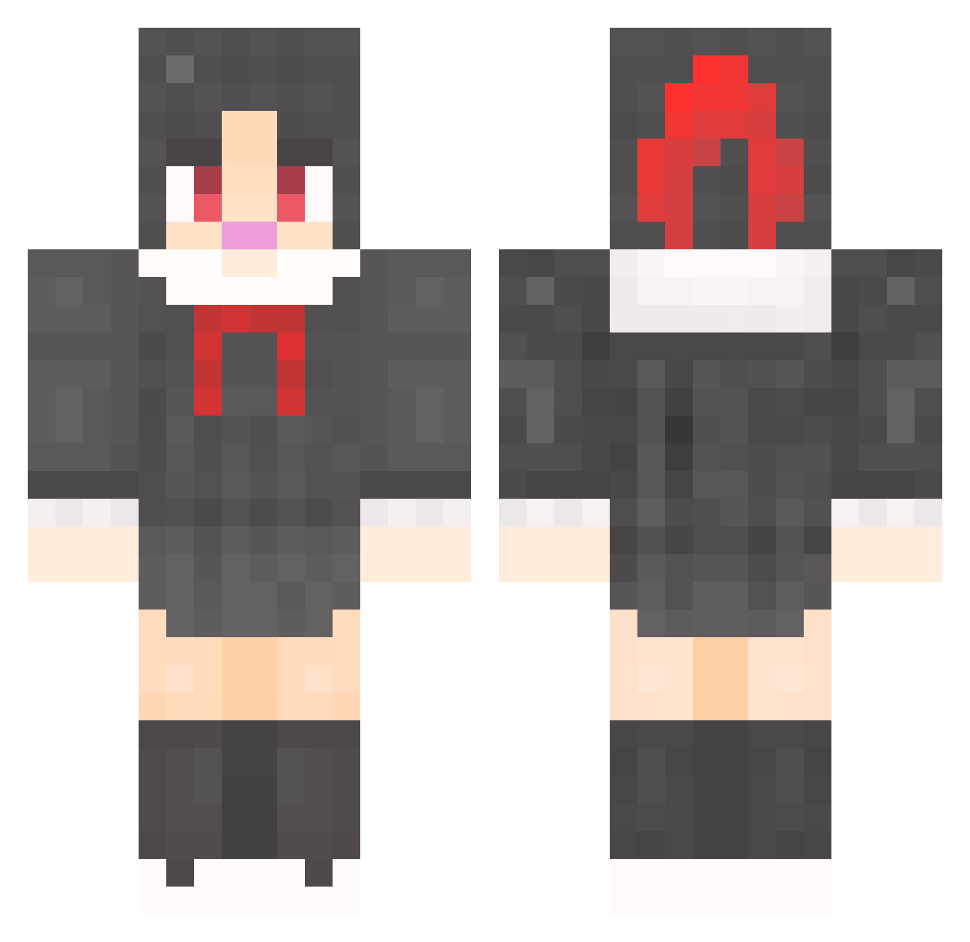 HuRyeong Minecraft skin, front and back view