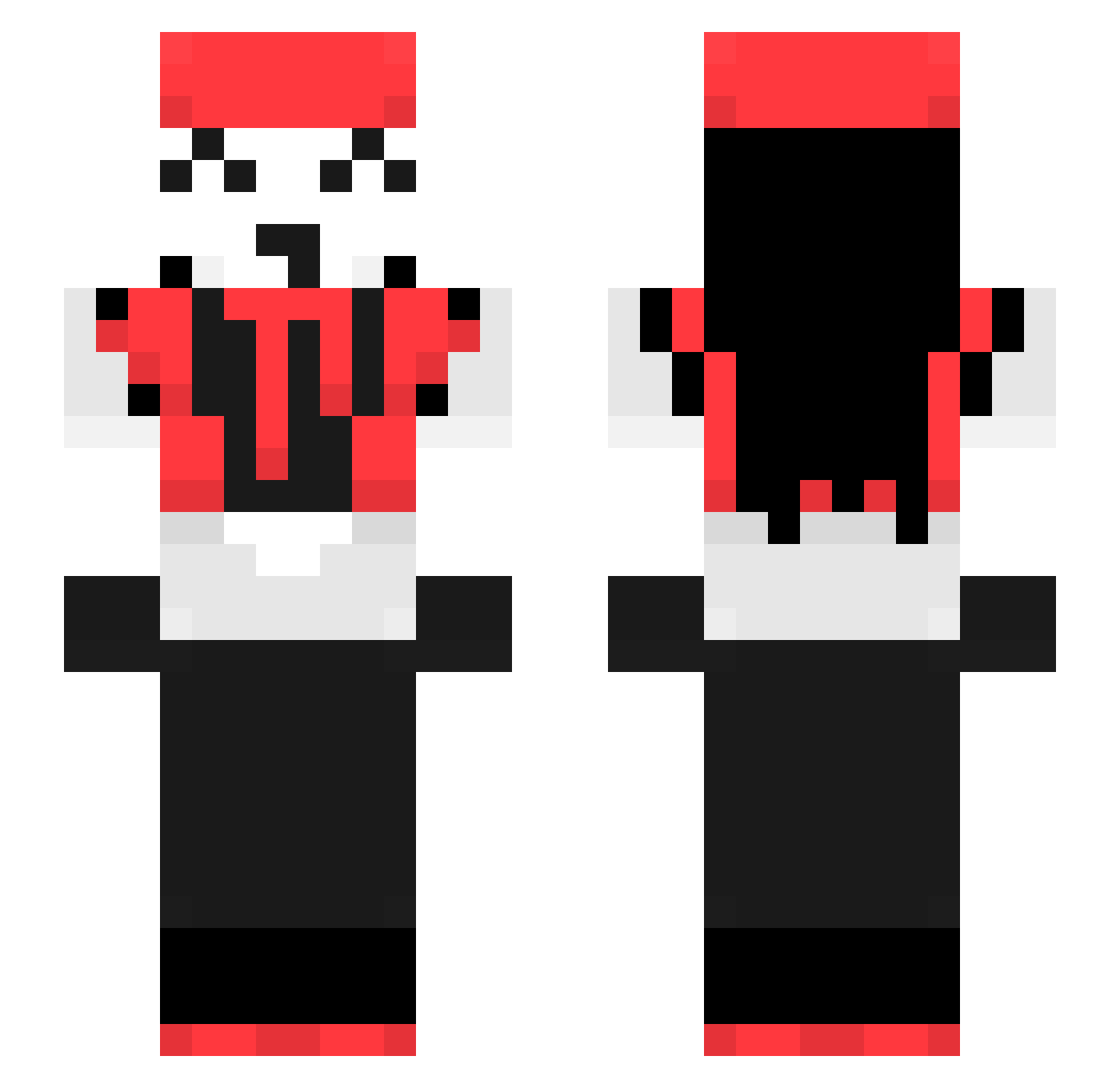Engineer67 Minecraft skin, front and back view
