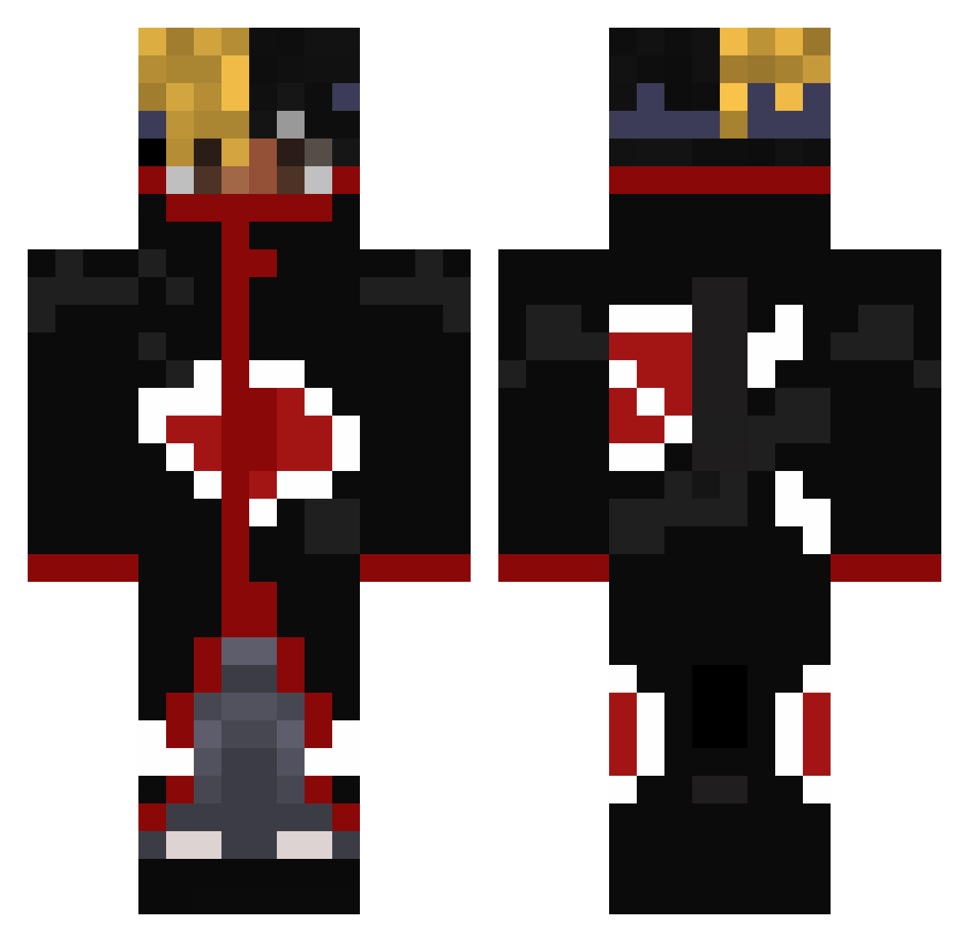 underlings Minecraft skin, front and back view
