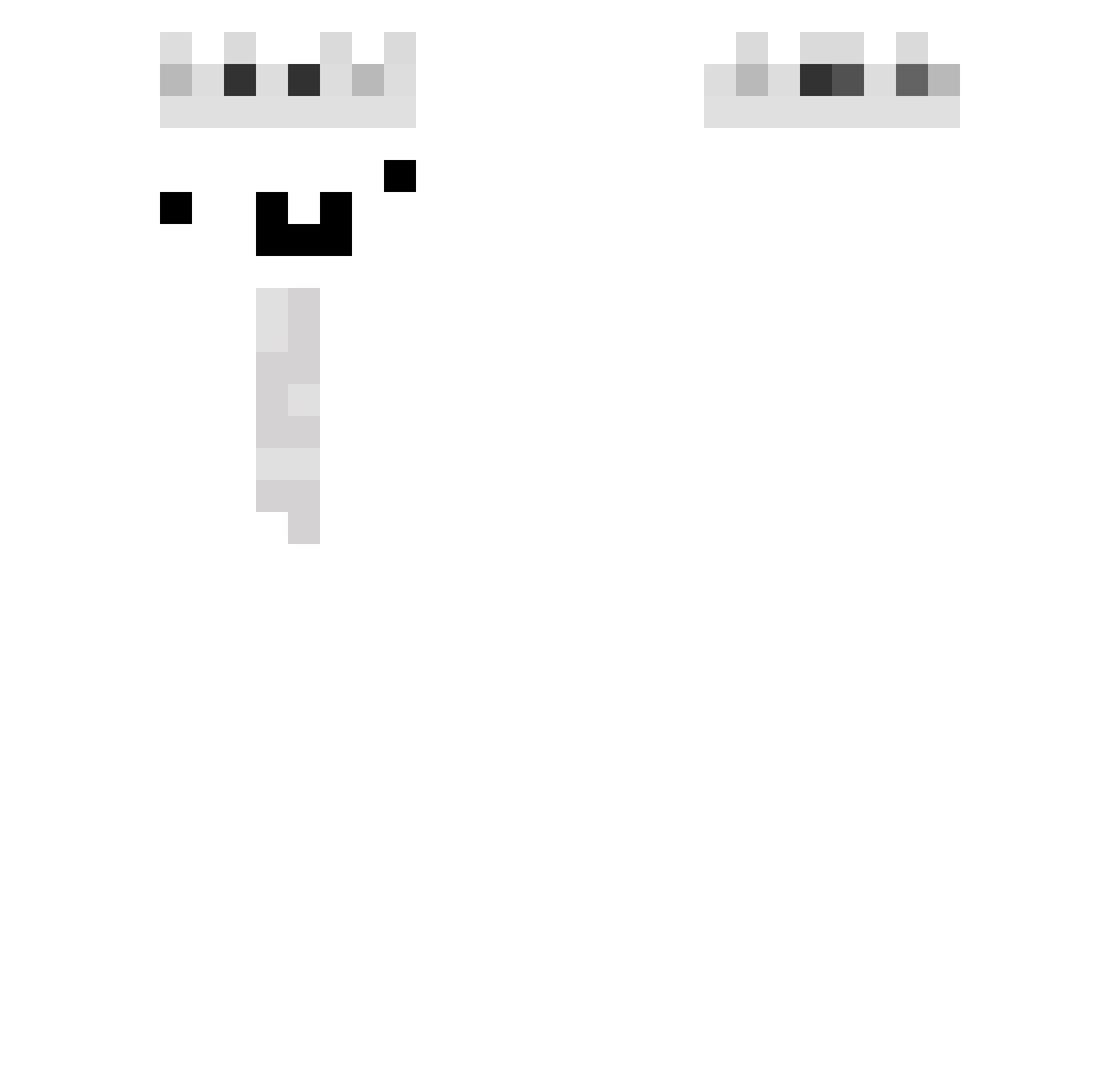 VeidV2 Minecraft skin, front and back view