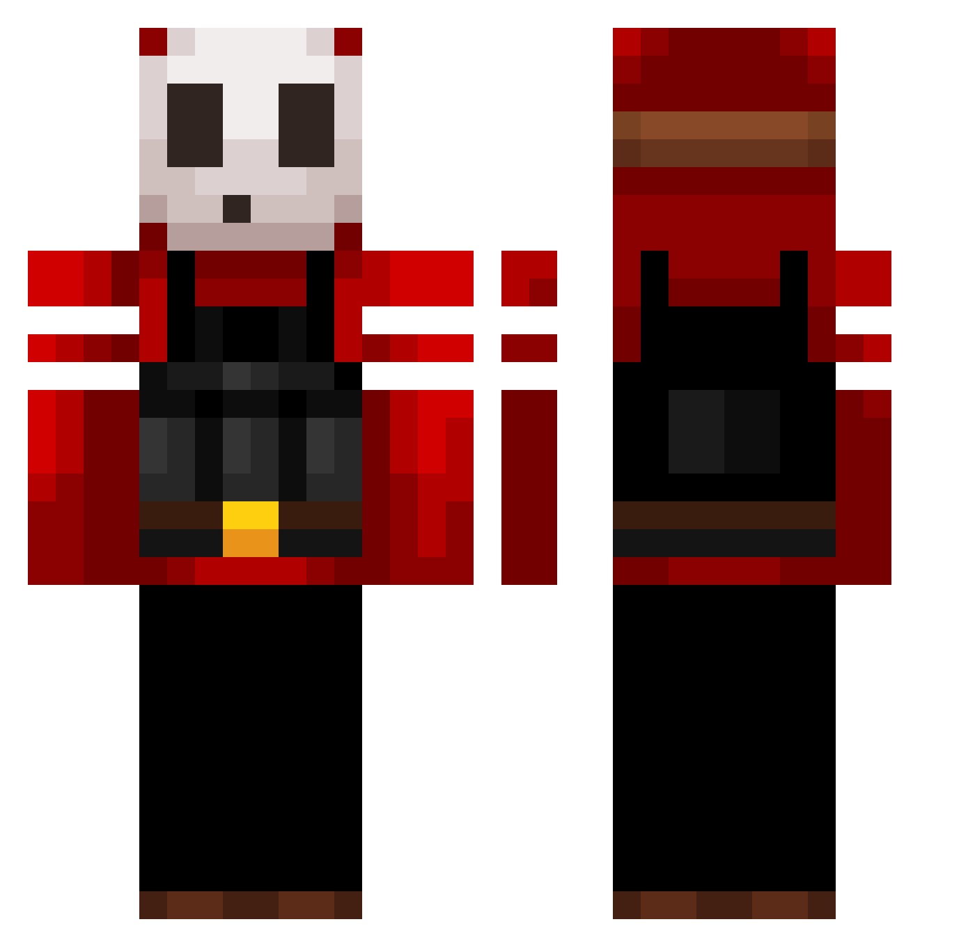 sgthurston Minecraft skin, front and back view