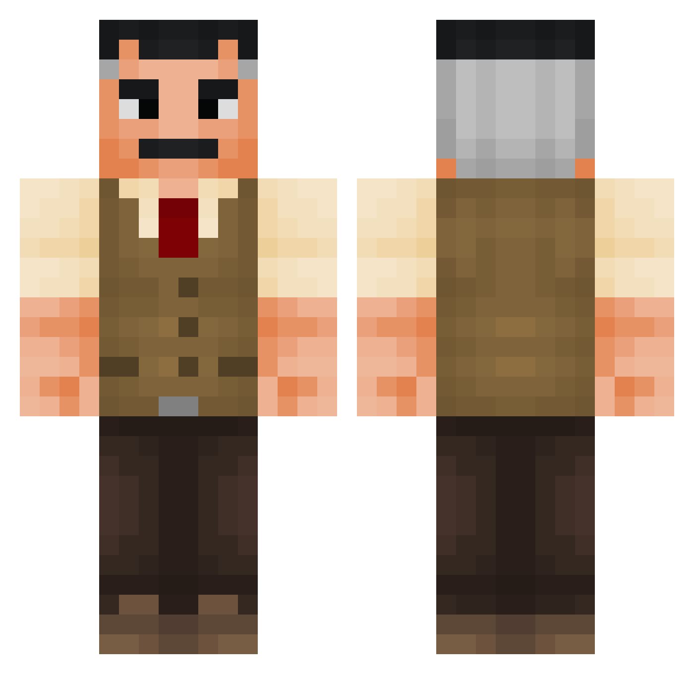 TheZ_ Minecraft skin, front and back view