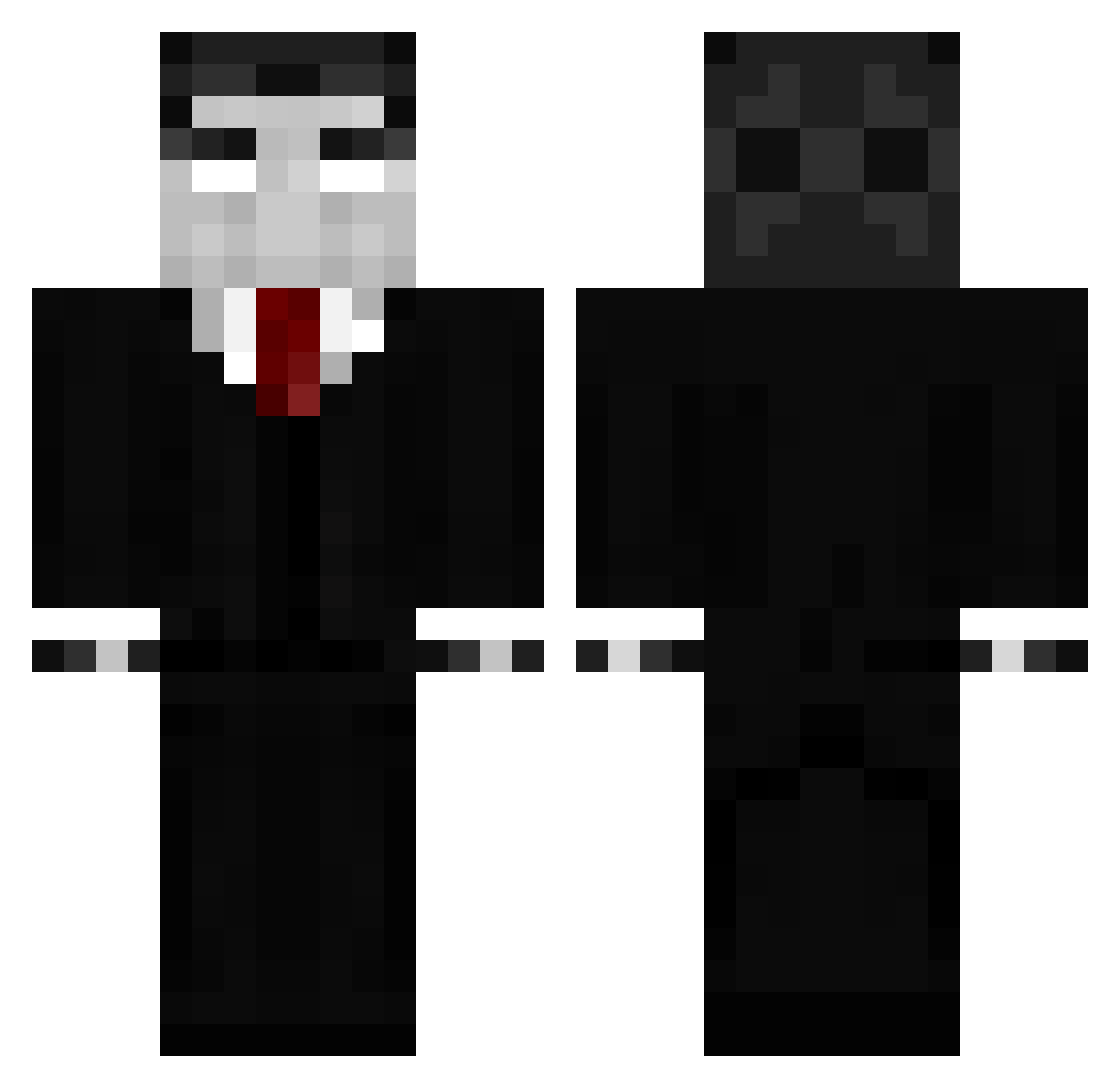 maahur Minecraft skin, front and back view