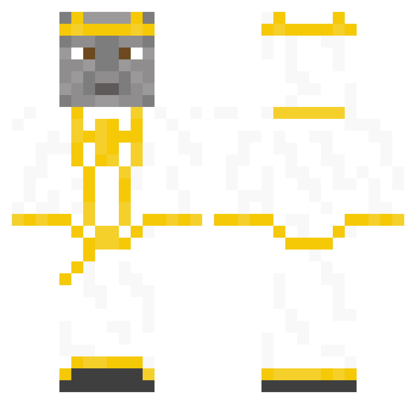 SopranoEmu2305 Minecraft skin, front and back view