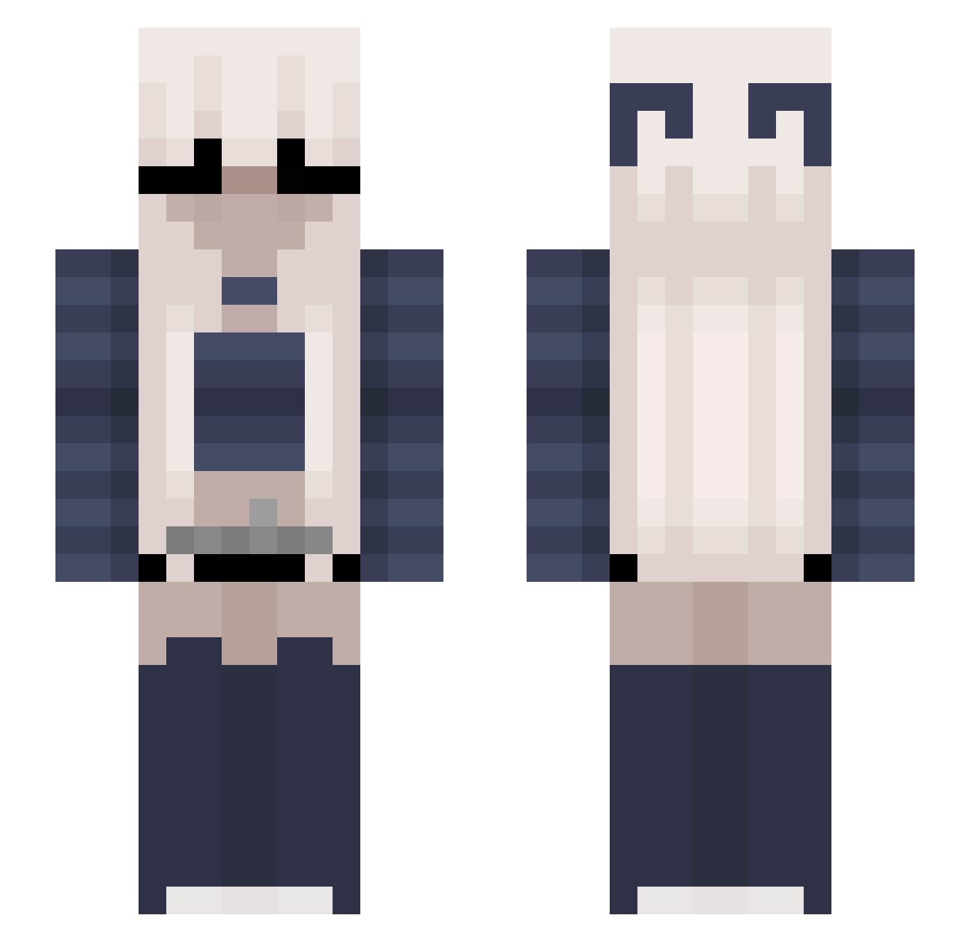 nutlaa_ Minecraft skin, front and back view