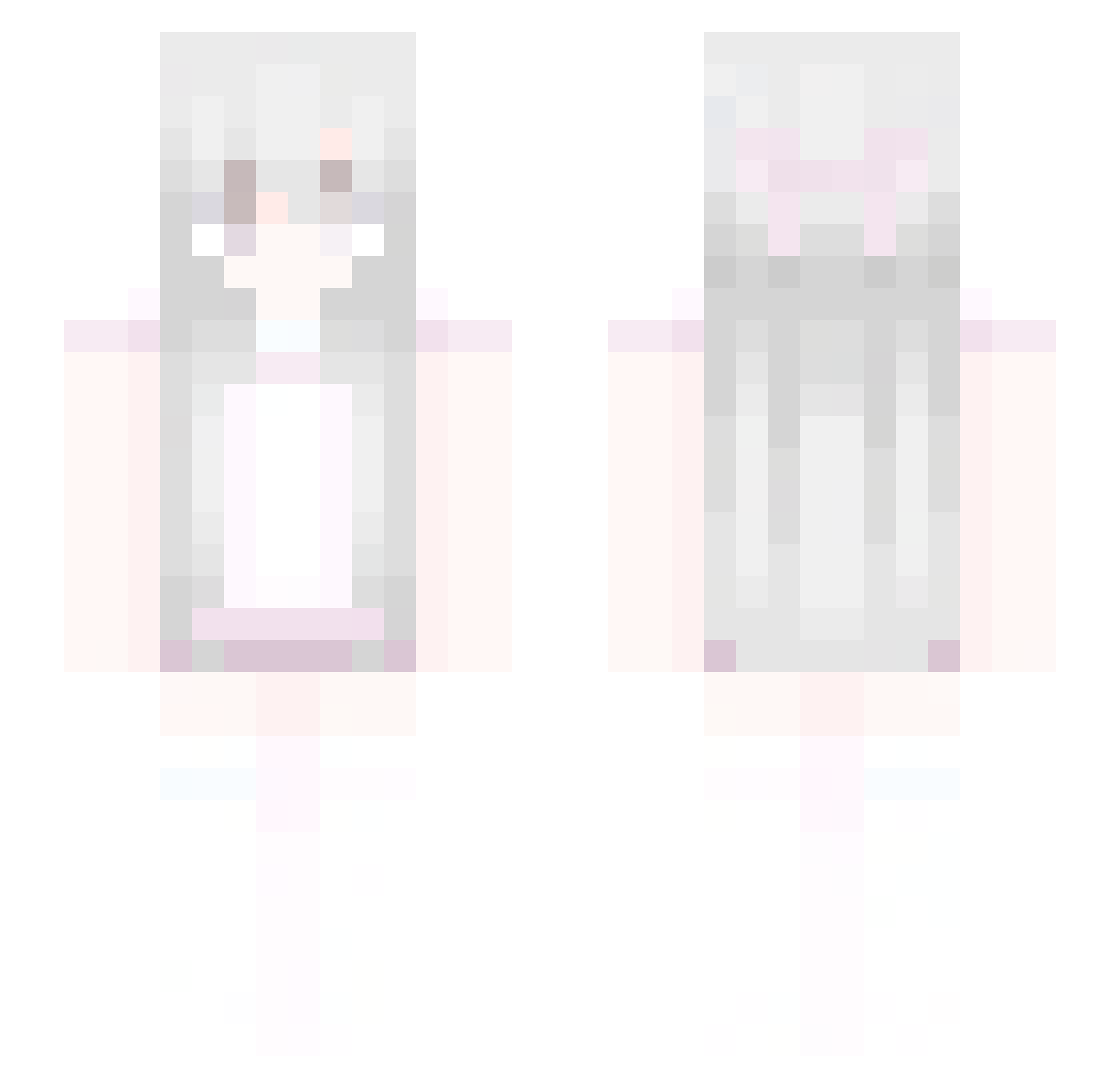 Elane Minecraft skin, front and back view