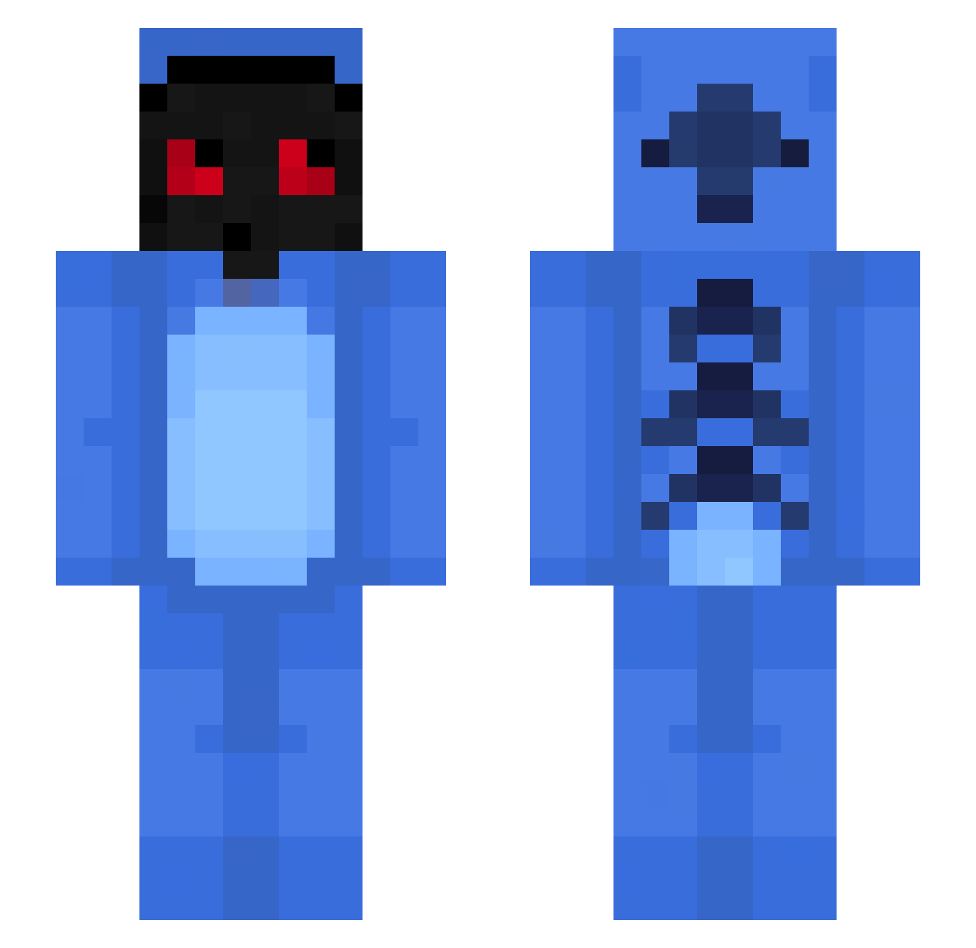 chefdevin Minecraft skin, front and back view