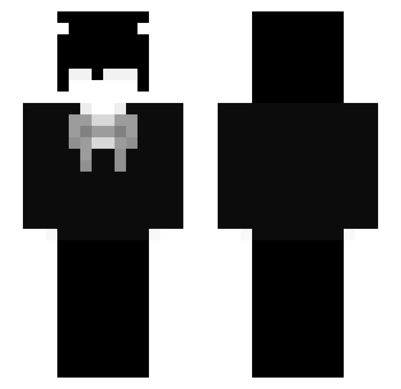 oki90 Minecraft skin, front and back view